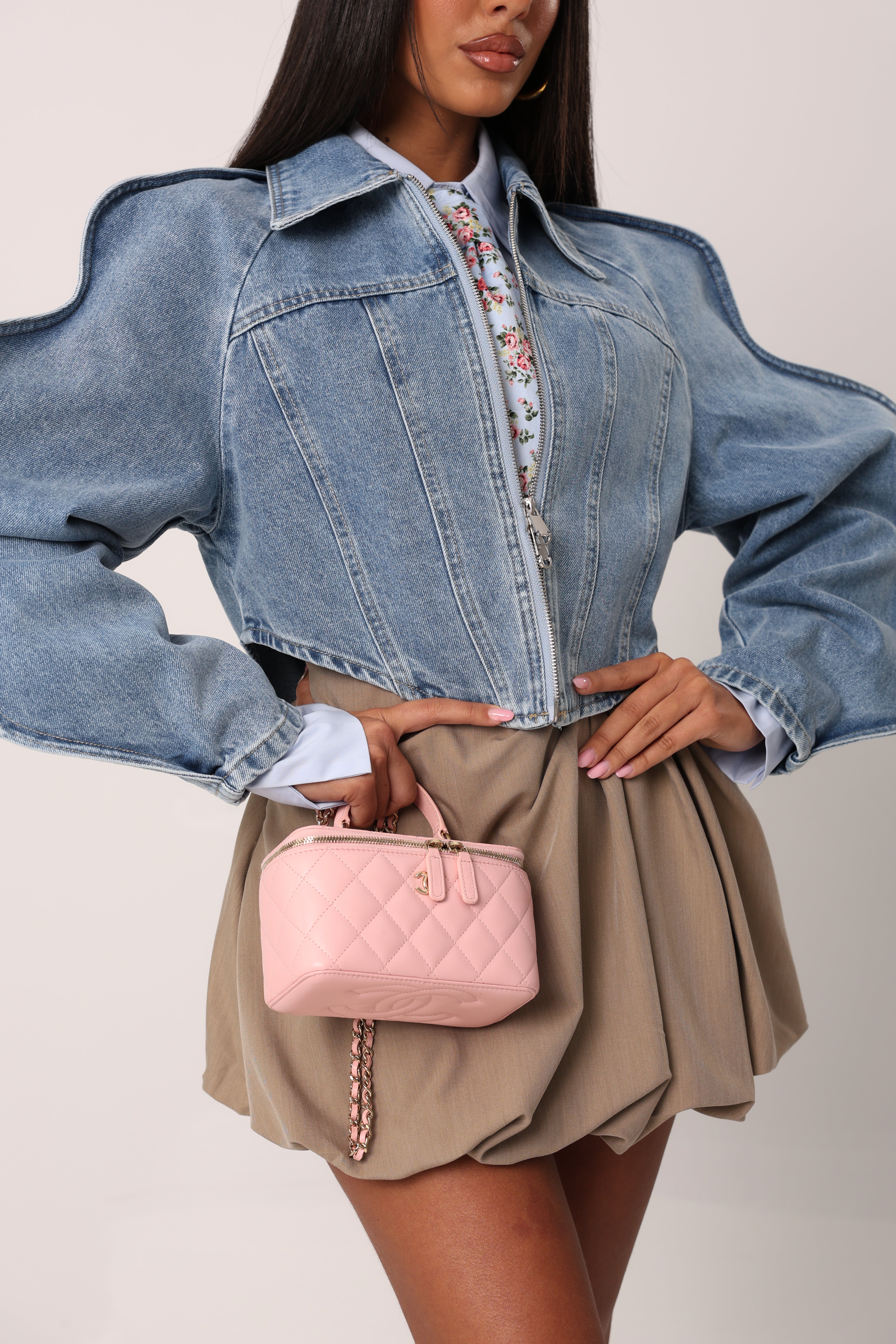 GIACCHINO MANICHE ONDULATE OCEANA DENIM