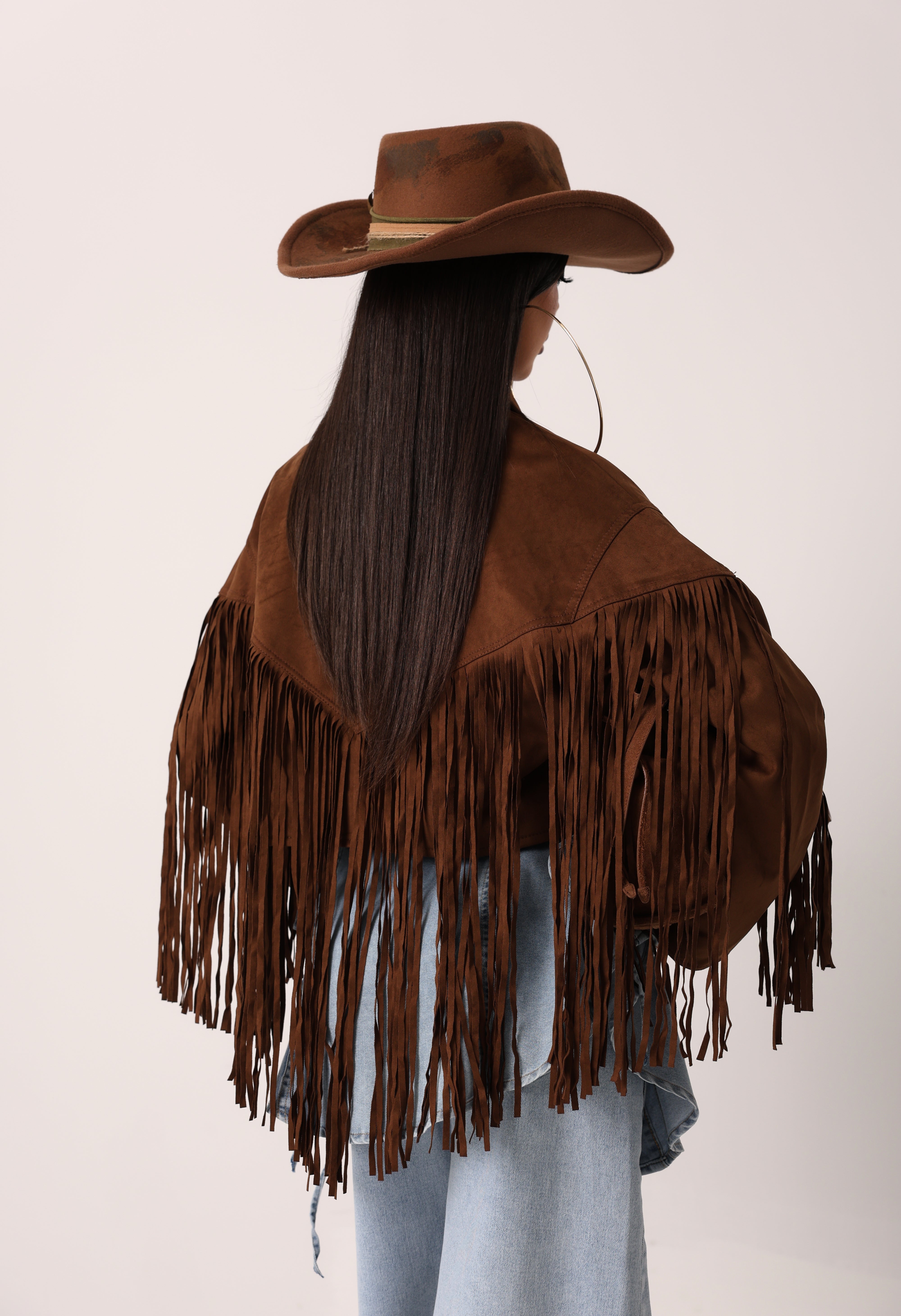 GIACCA ECOCAMOSCIO SUEDE MARRONE