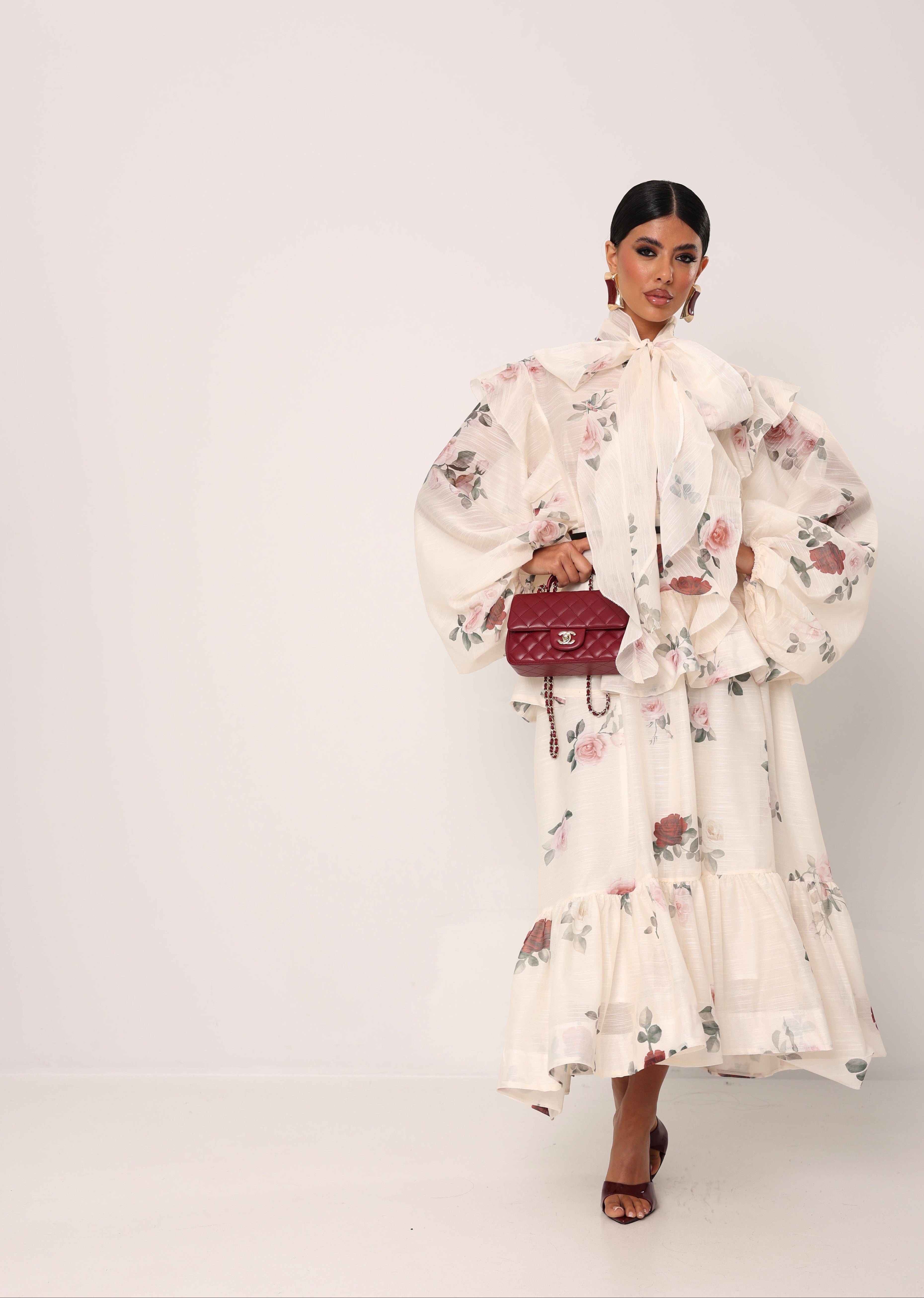 COORDINATO FLOREALE POLLY PANNA