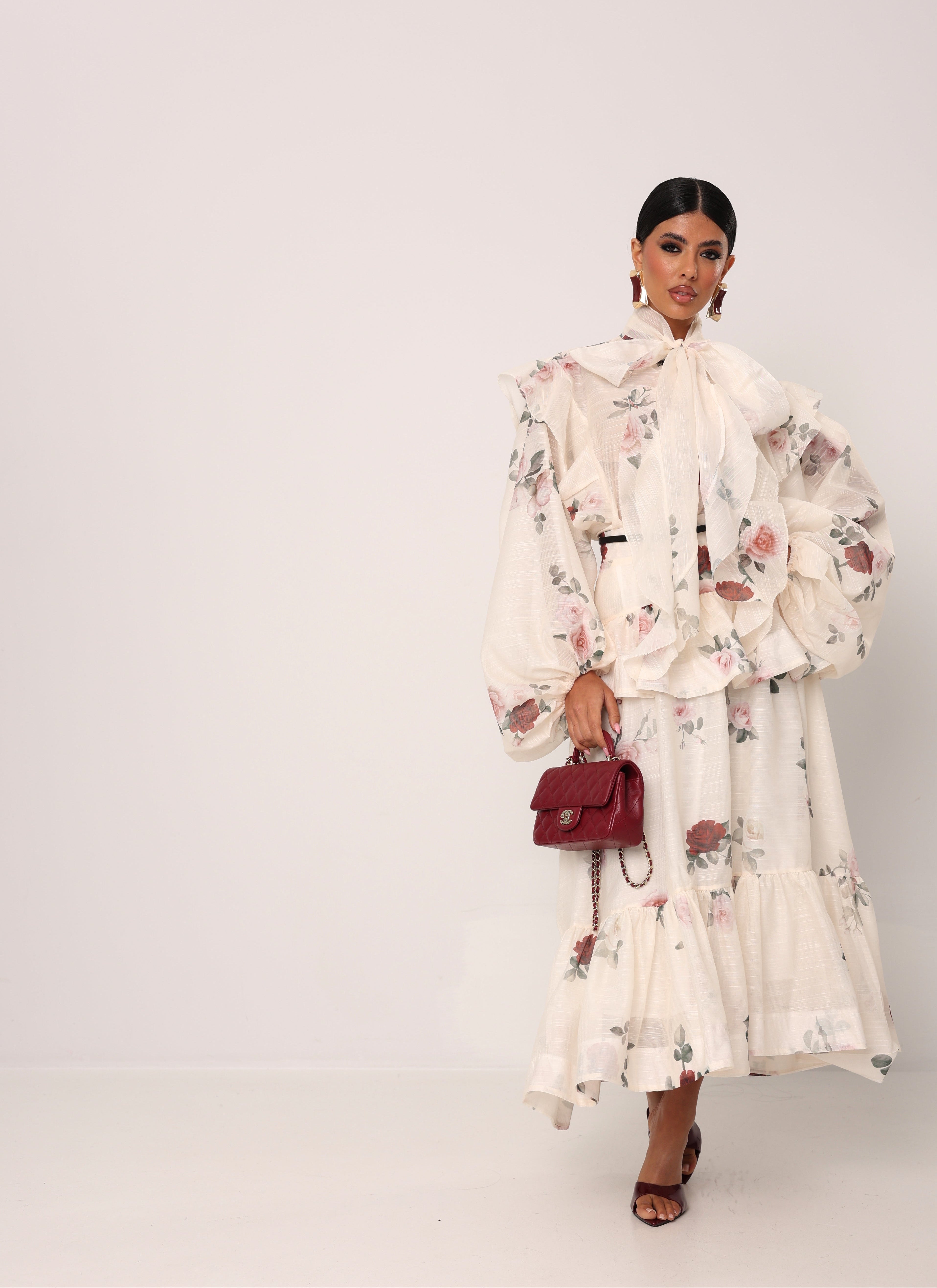 COORDINATO FLOREALE POLLY PANNA