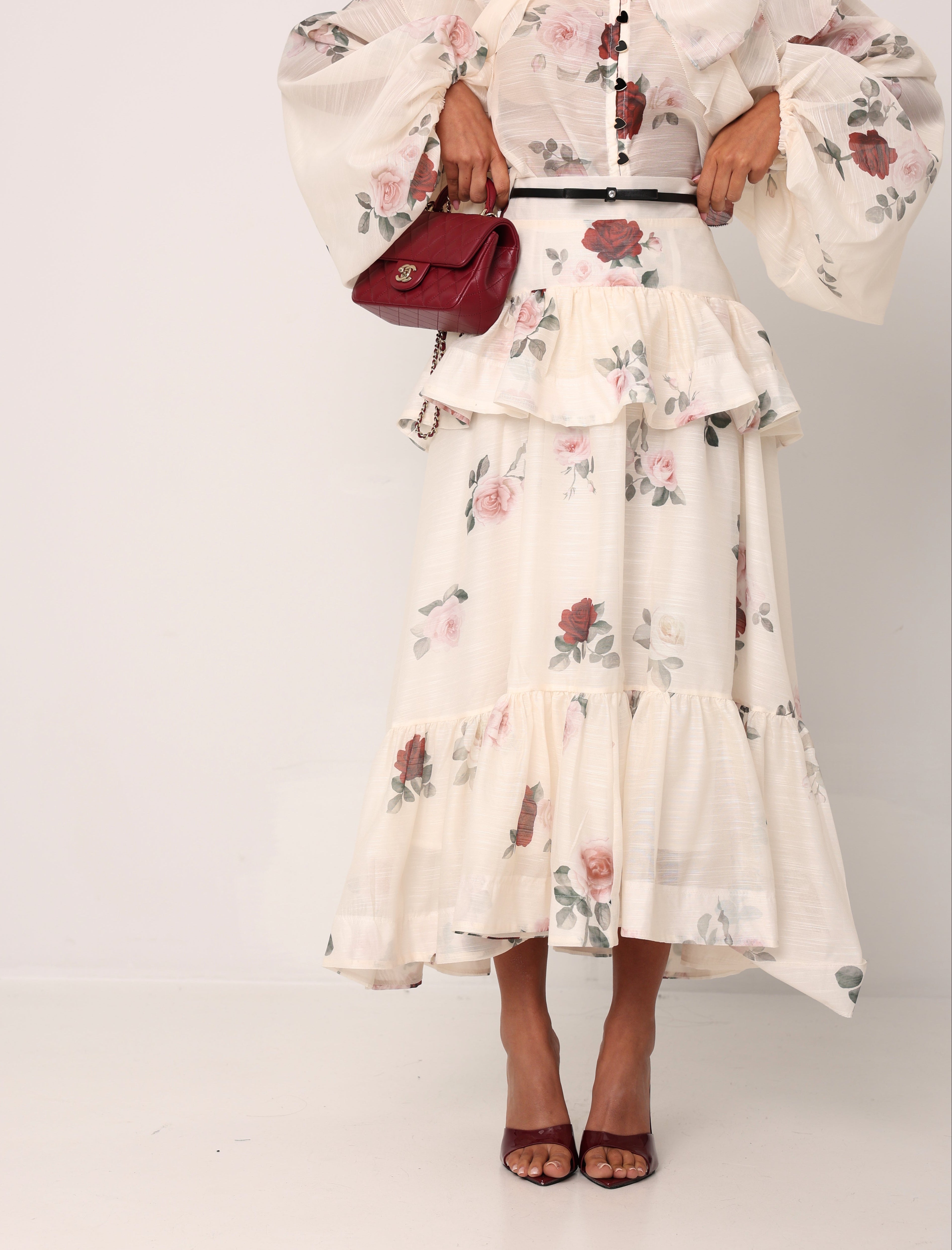 COORDINATO FLOREALE POLLY PANNA