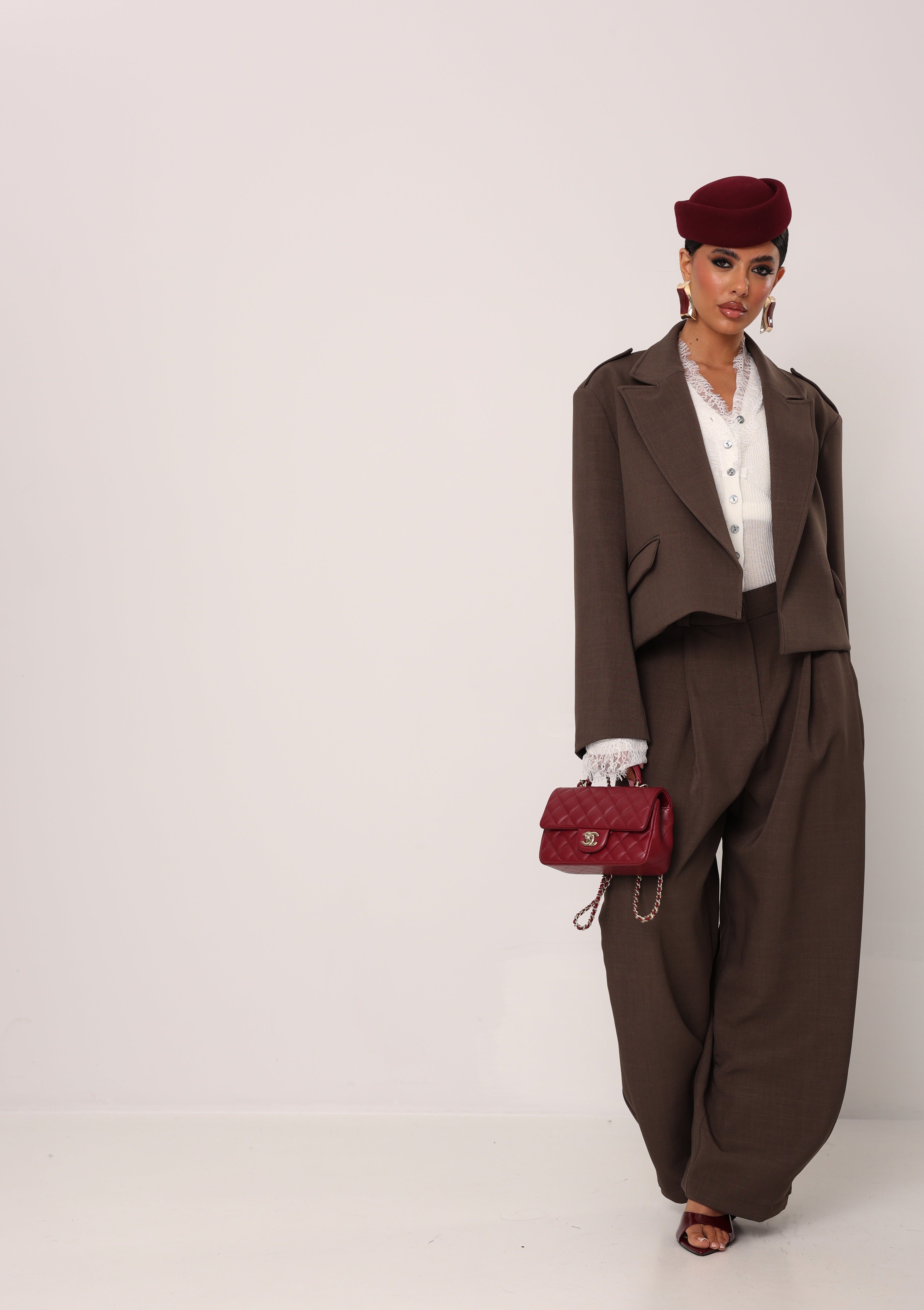 PANTALONI PINCES JESHUA CHOCO