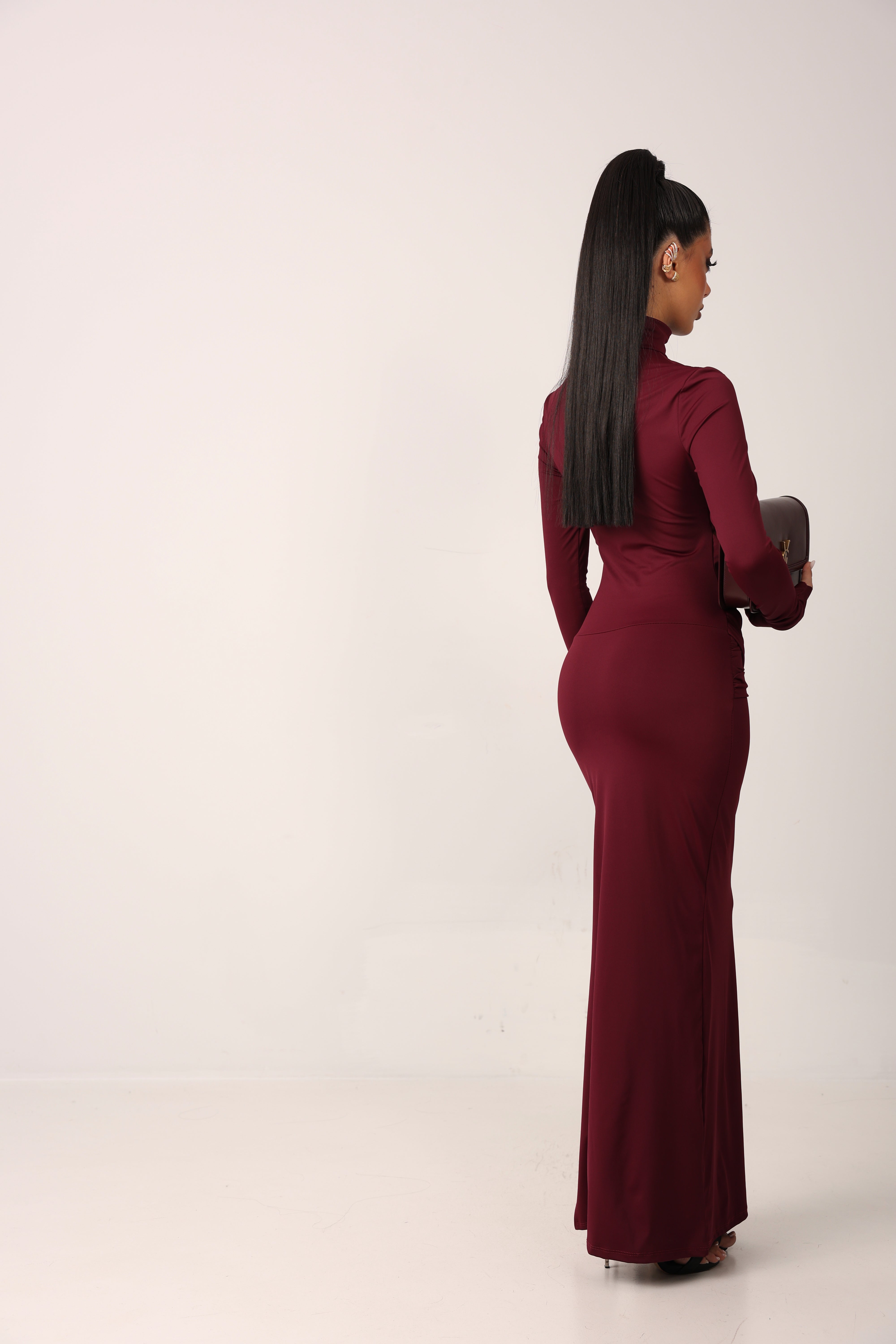 VESTITO JERMANA BORDEAUX