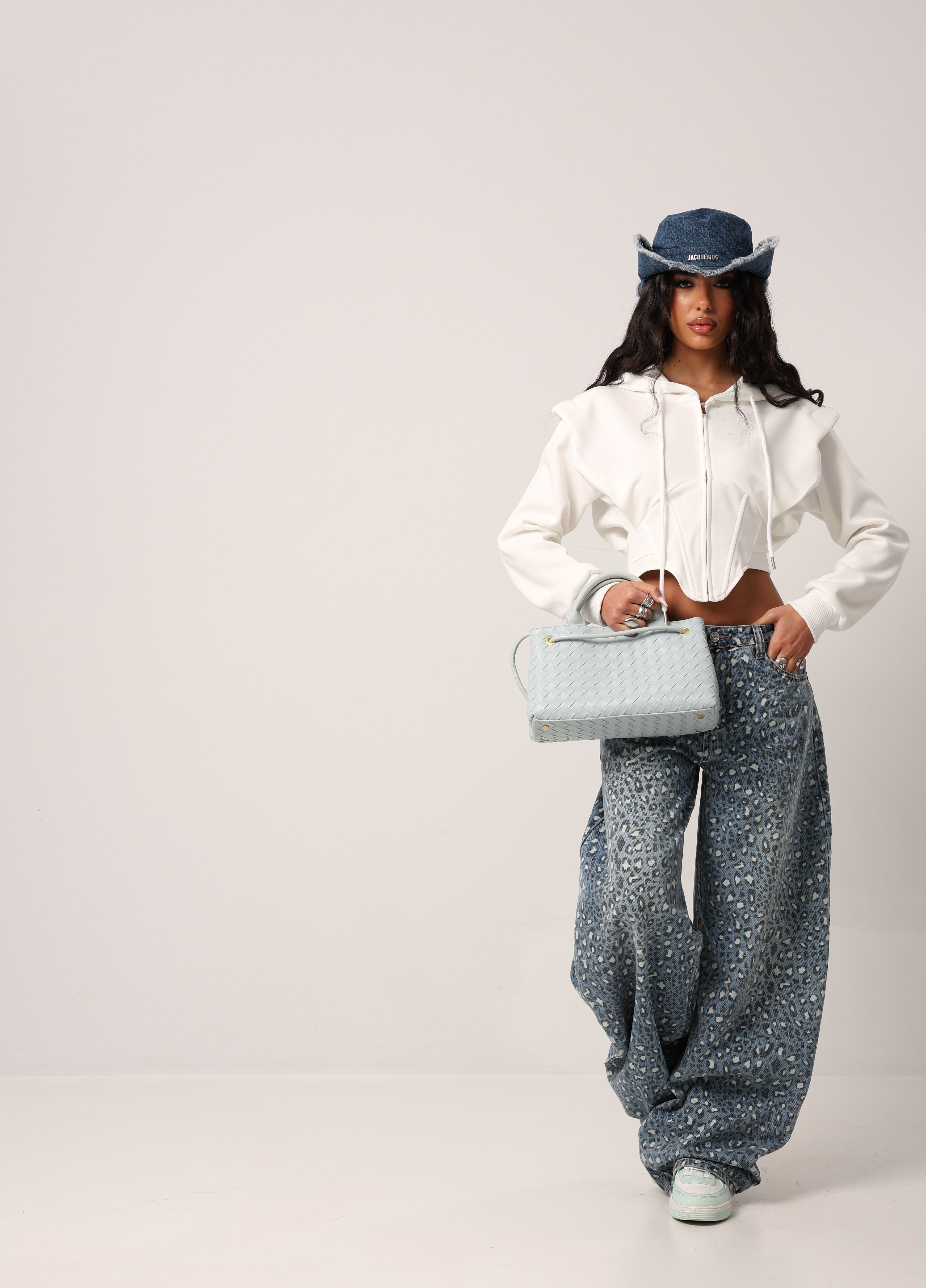 JEANS DUA LEOPARDATO