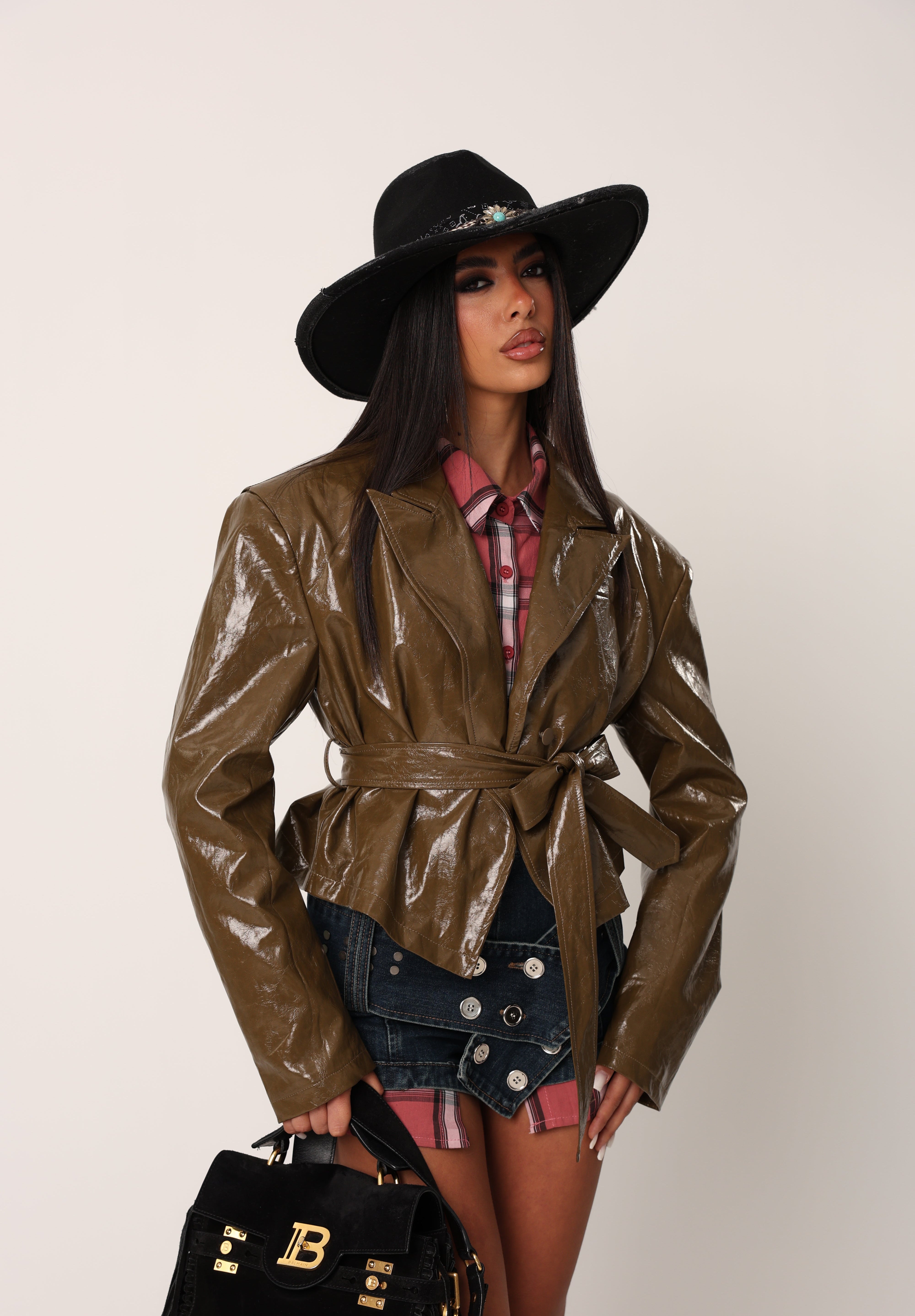 GIACCA SPALLINE ALISEA FANGO