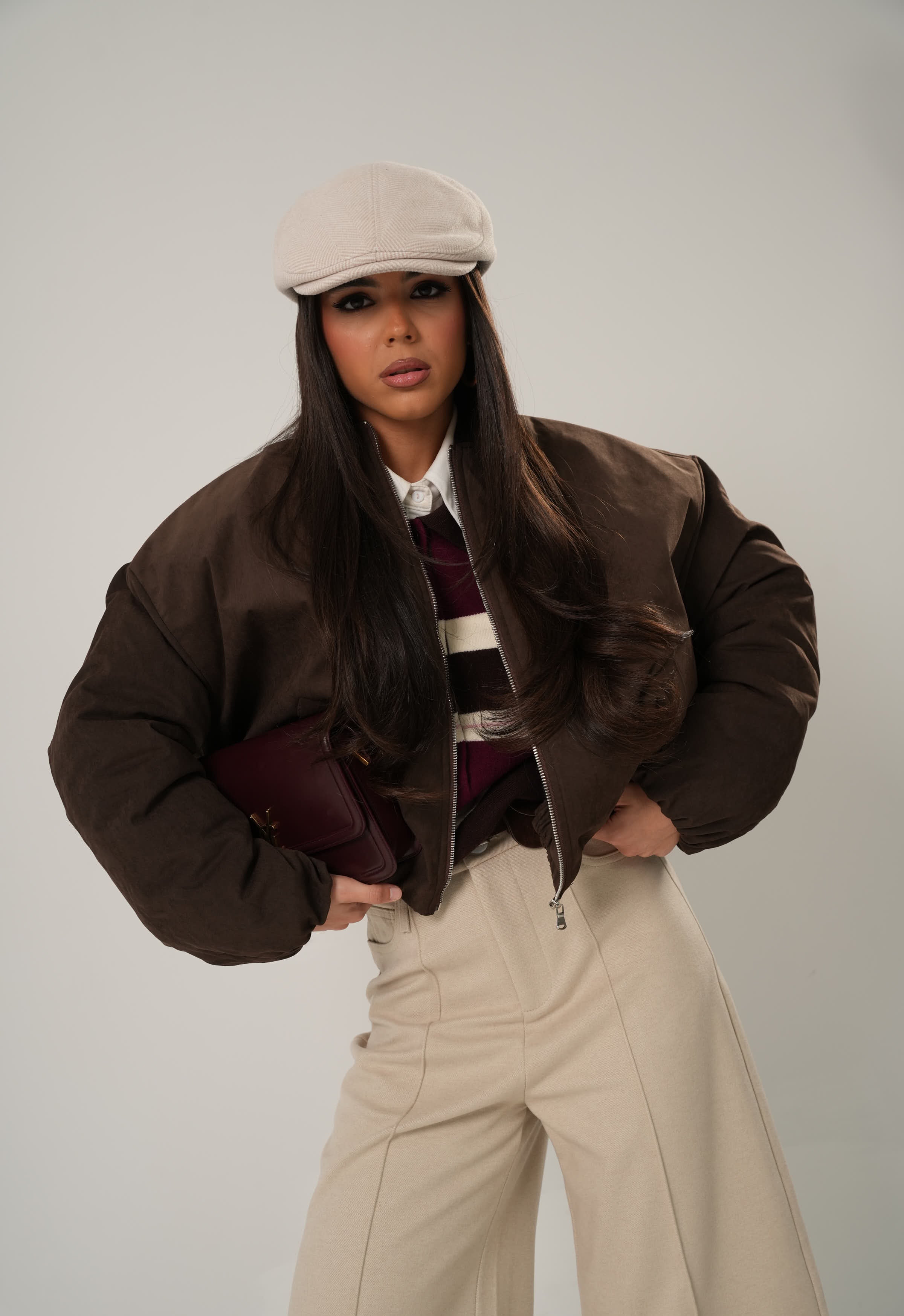 BOMBER MILLY MARRONE BY LUMINA