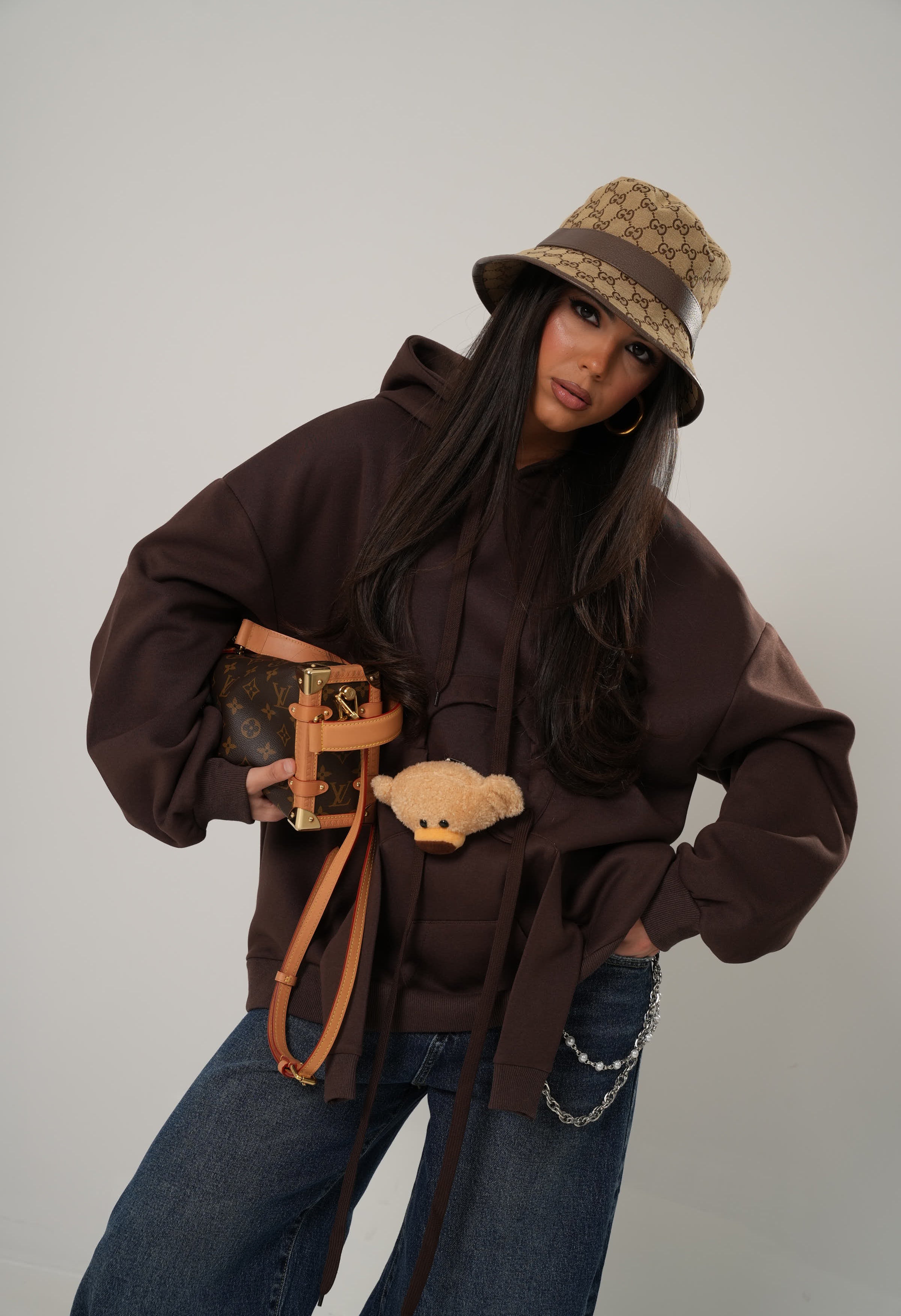 FELPA ORSACCHIOTTO MARRONE