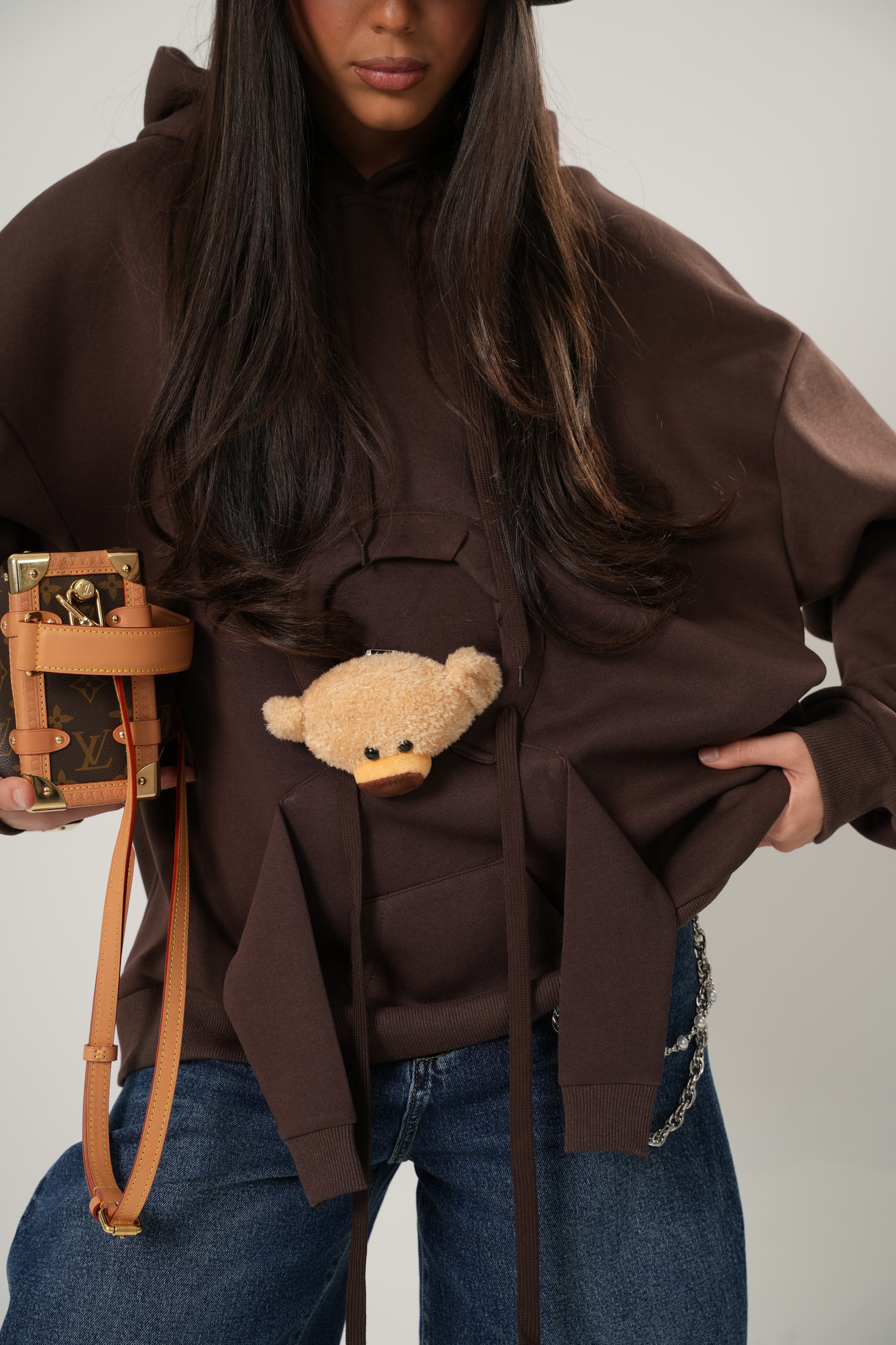 FELPA ORSACCHIOTTO MARRONE