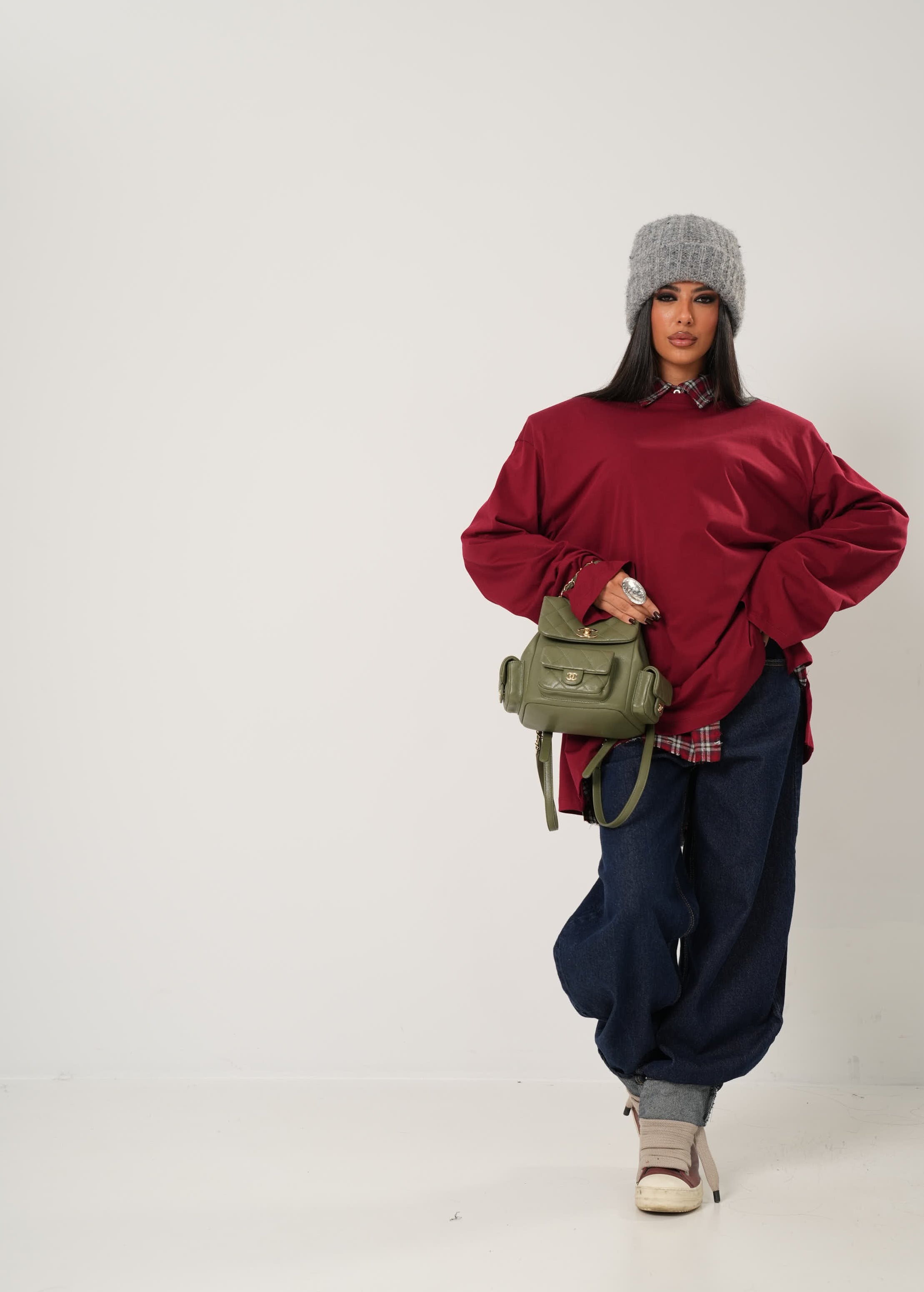 JEANS AHLEM DENIM SCURO