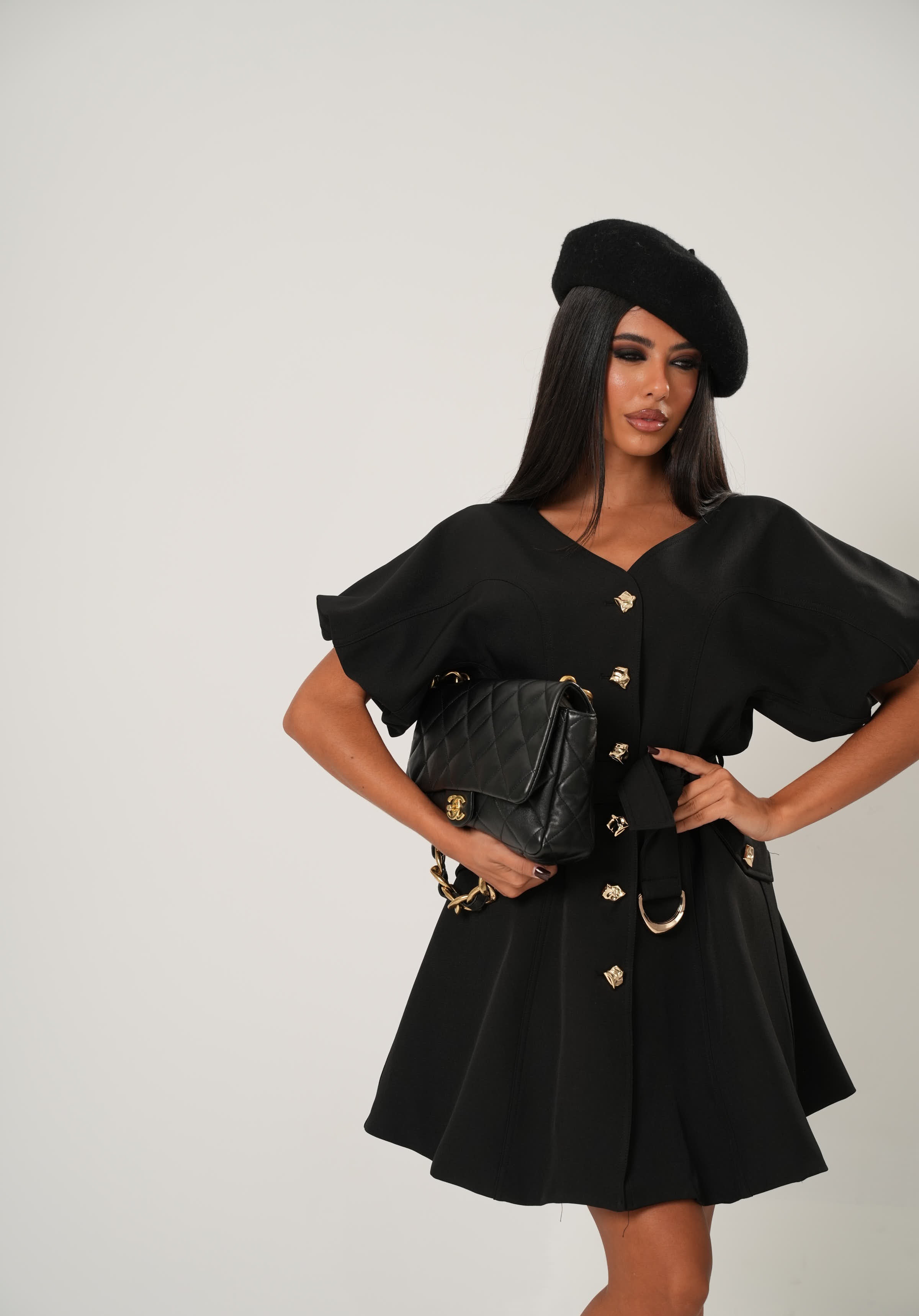 VESTITO FIAMMETTA NERO