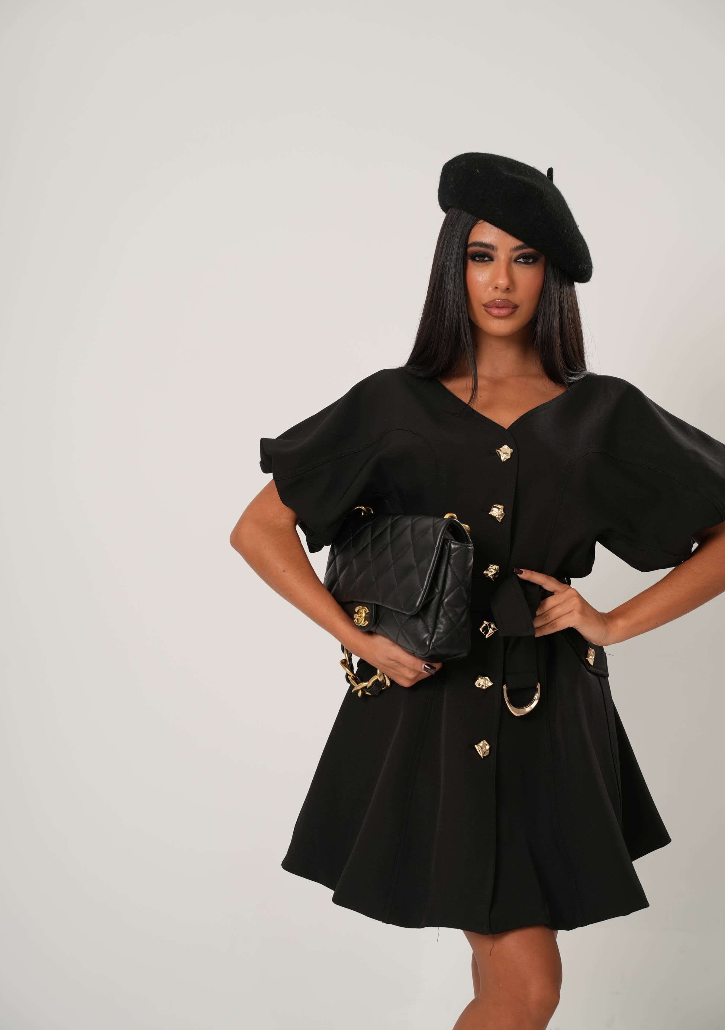 VESTITO FIAMMETTA NERO