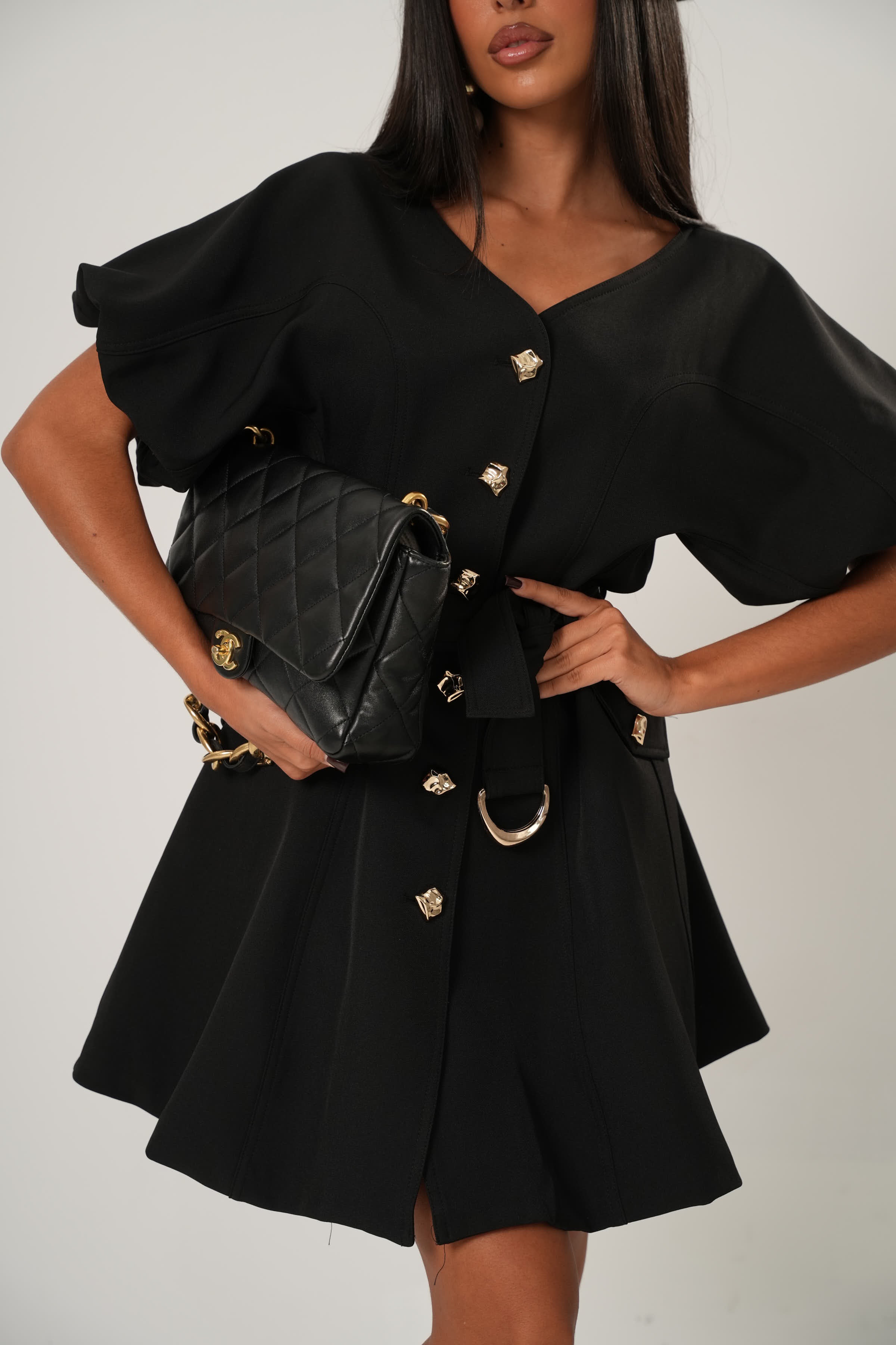 VESTITO FIAMMETTA NERO