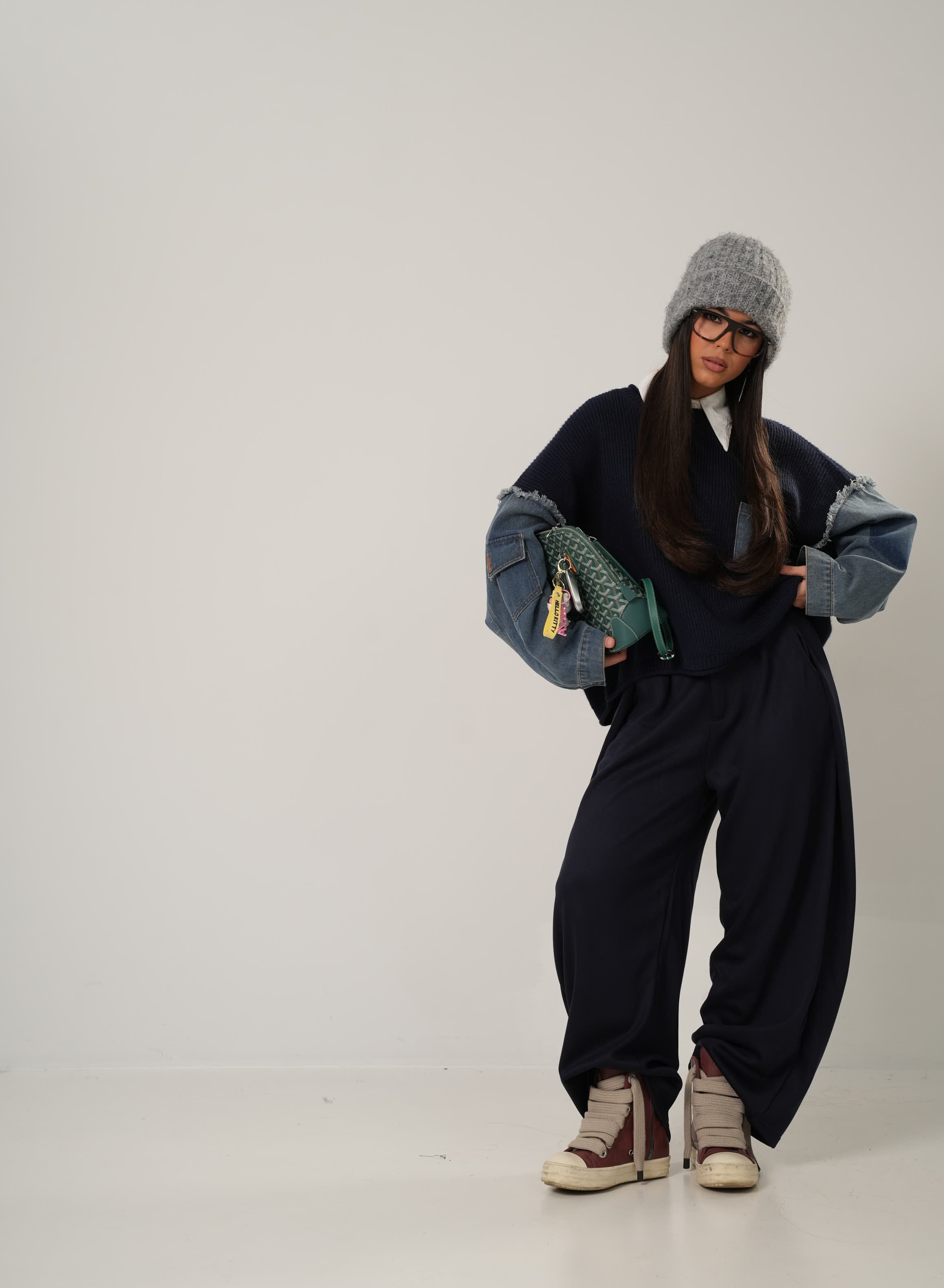 PULL TASCA PERLA BLU