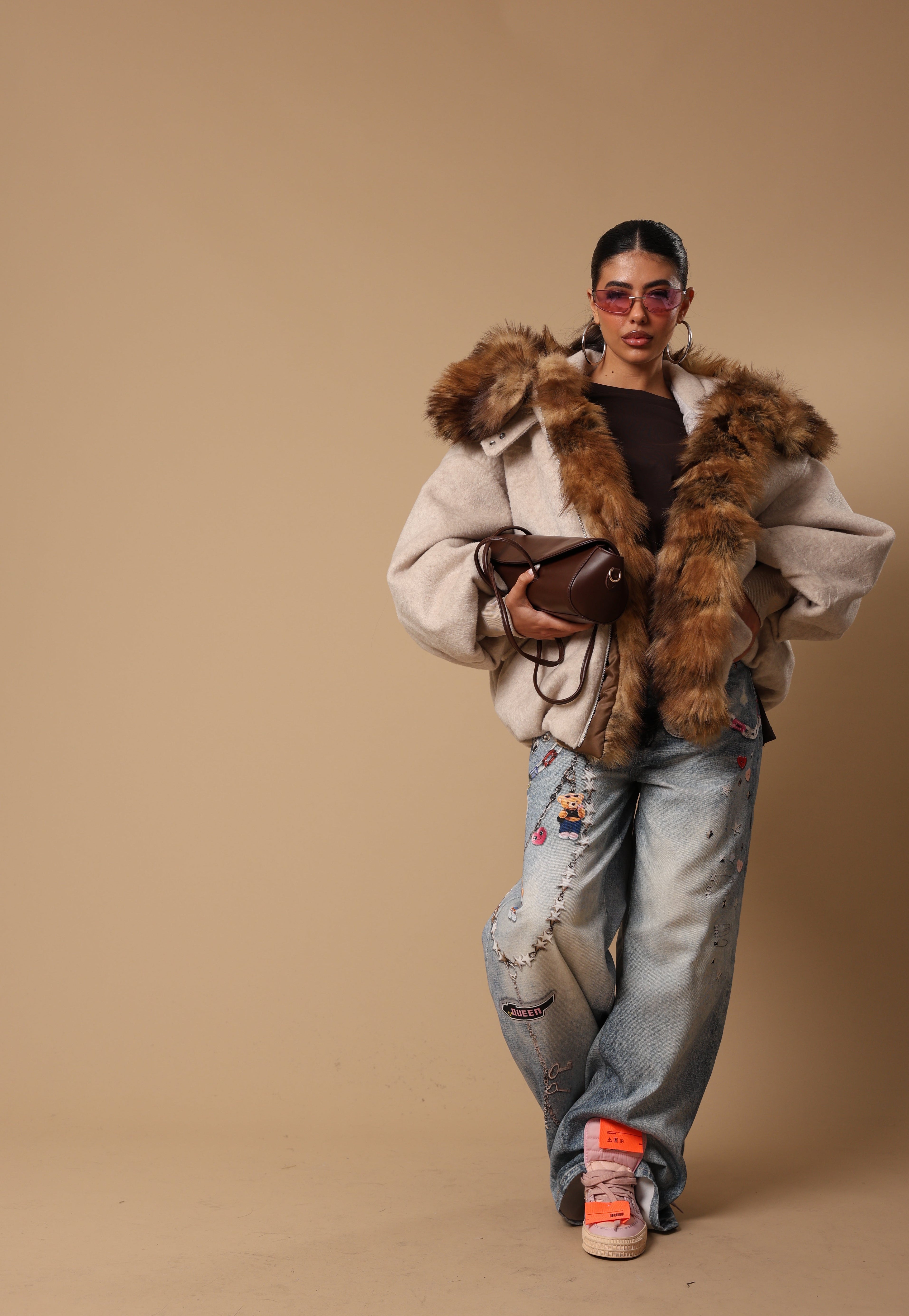 GIUBBINO CAPPUCCIO KUMA BEIGE