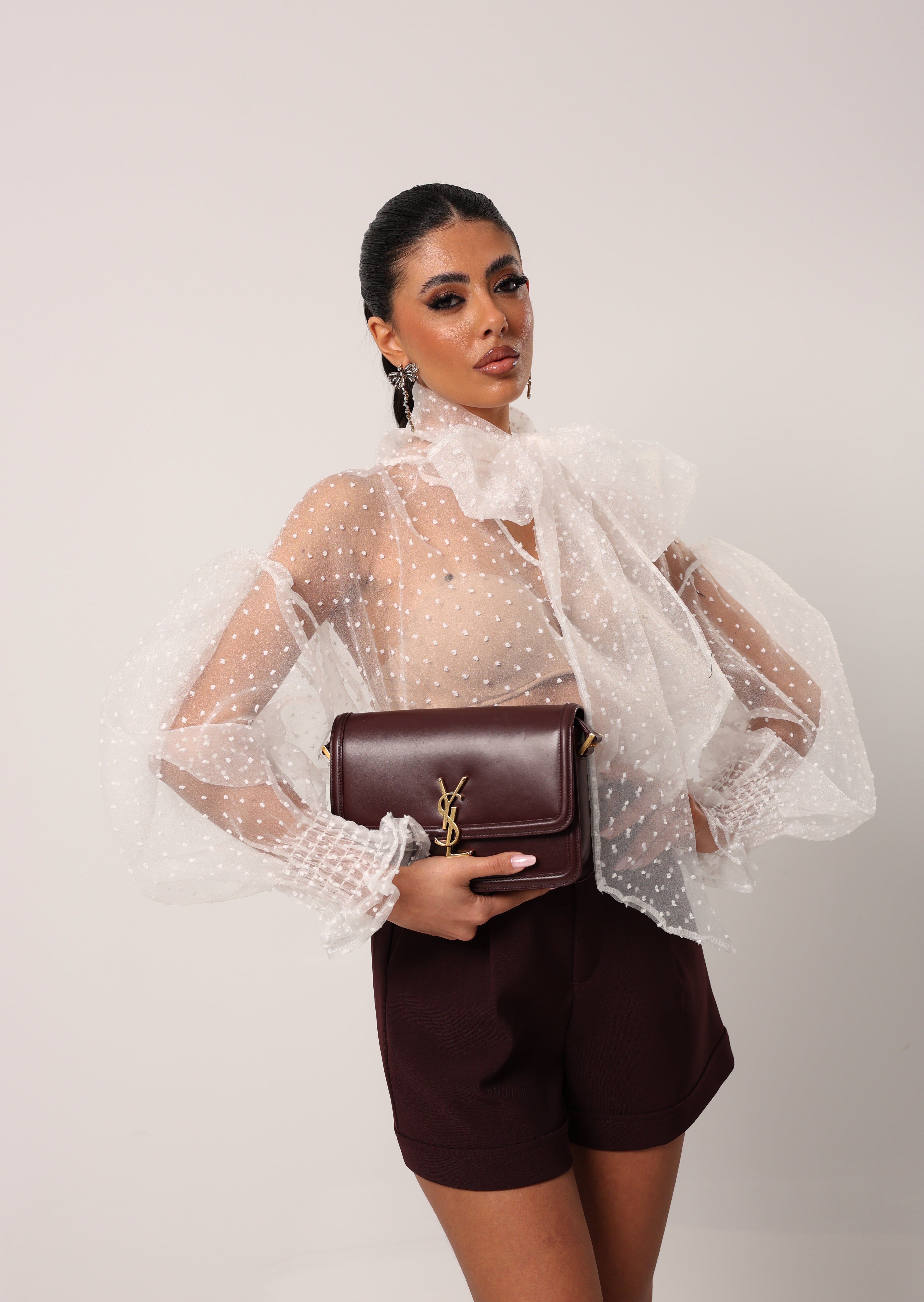 BLUSA TULLE RHEA BIANCA BY LUMINA