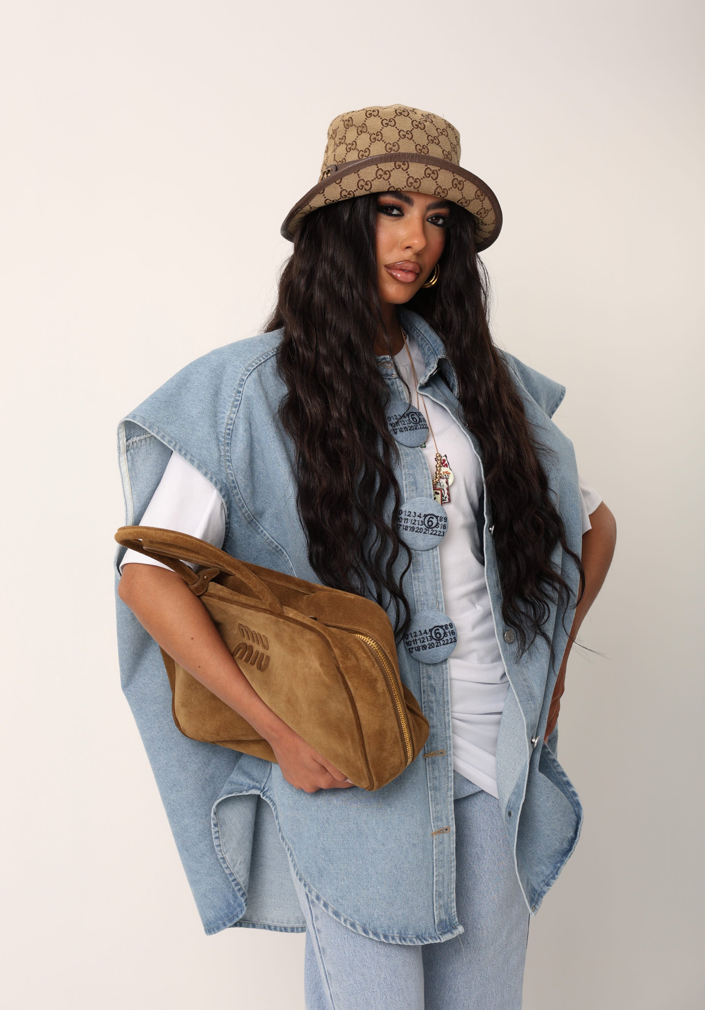 GILET NUMBER 6 DENIM CHIARO