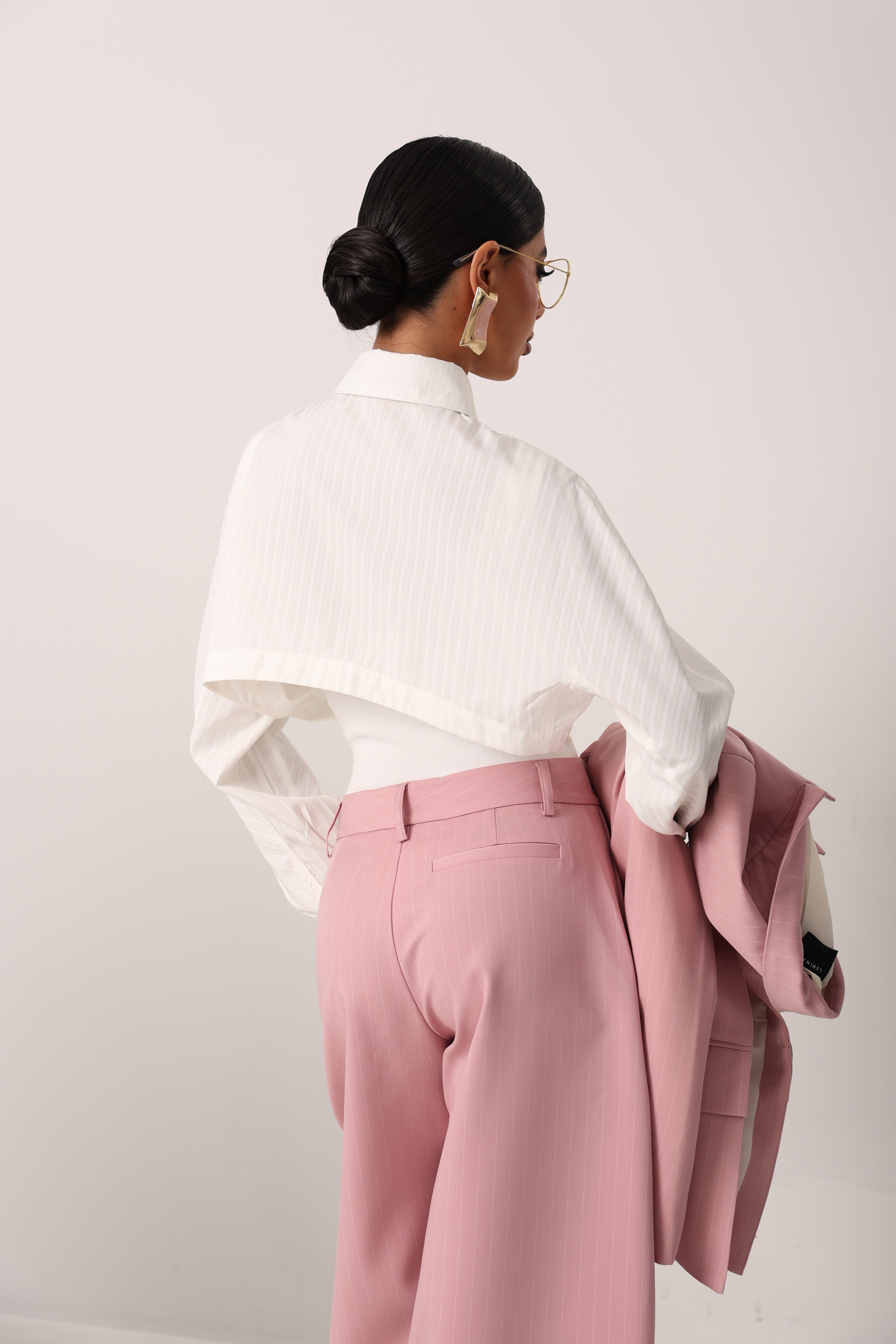 CAMICIA/CANOTTA RIGHE GLENDA BIANCA