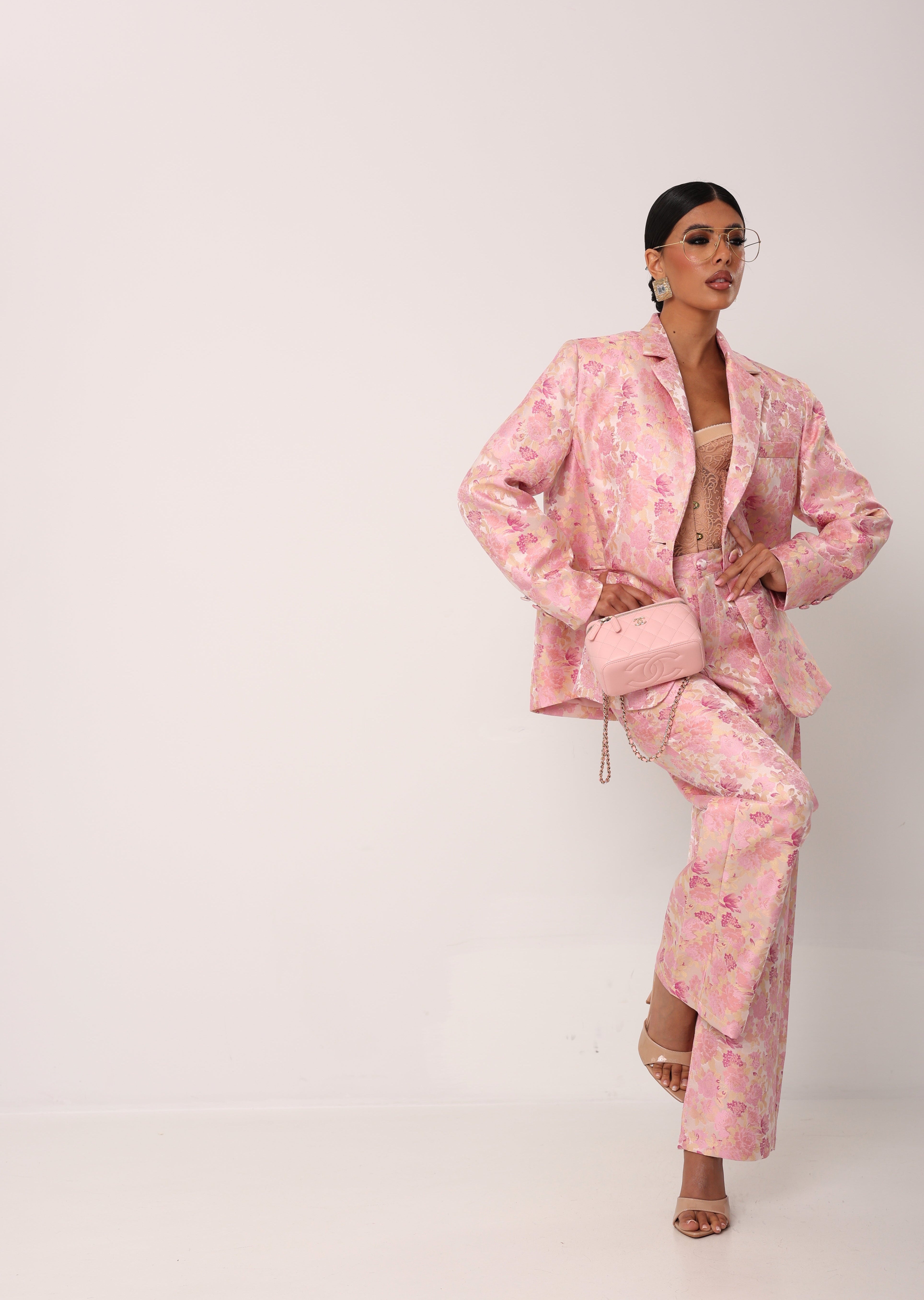 BLAZER FIORATO TAYLOR ROSA