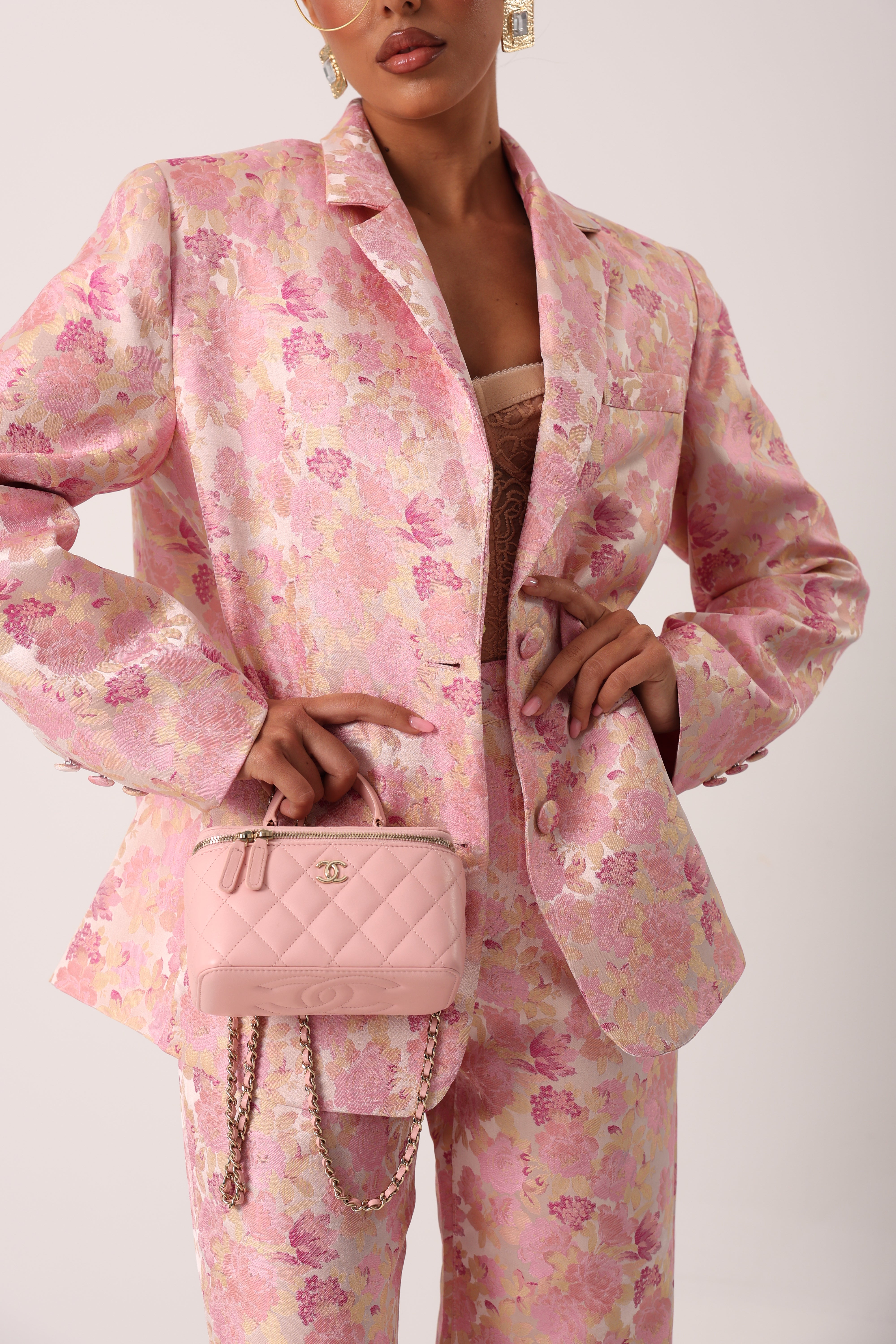 BLAZER FIORATO TAYLOR ROSA