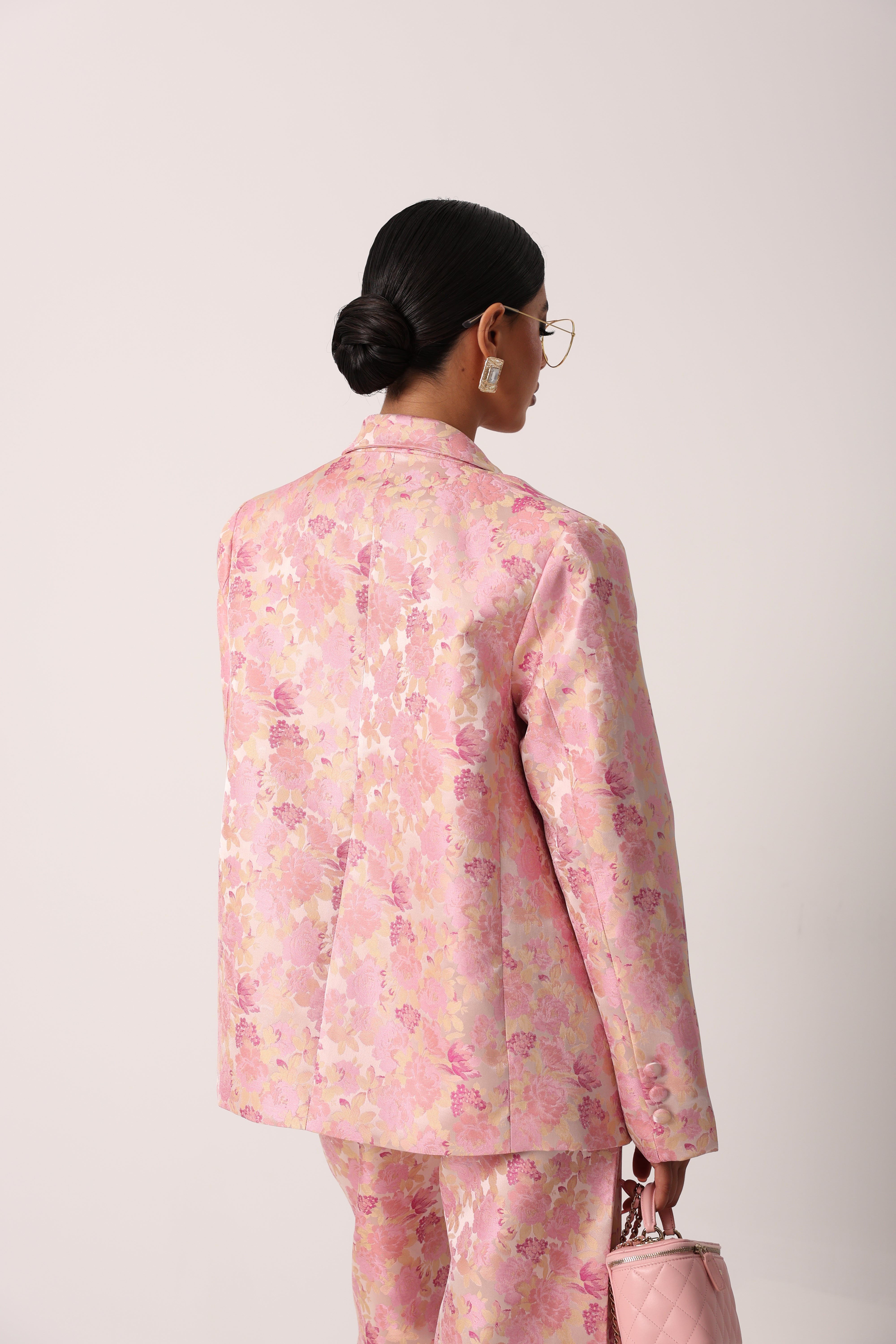 BLAZER FIORATO TAYLOR ROSA