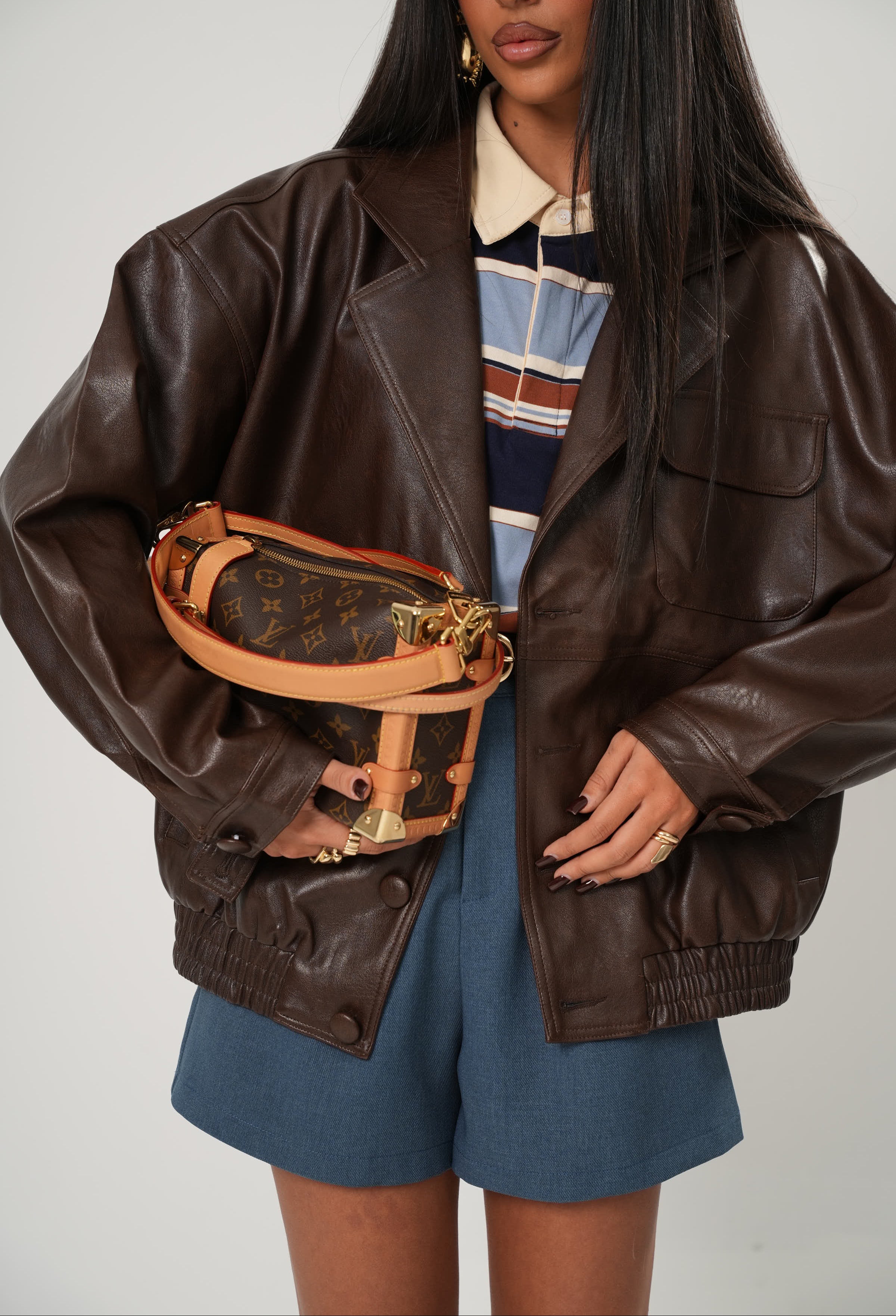 GIACCA ECOPELLE BERLINO MARRONE