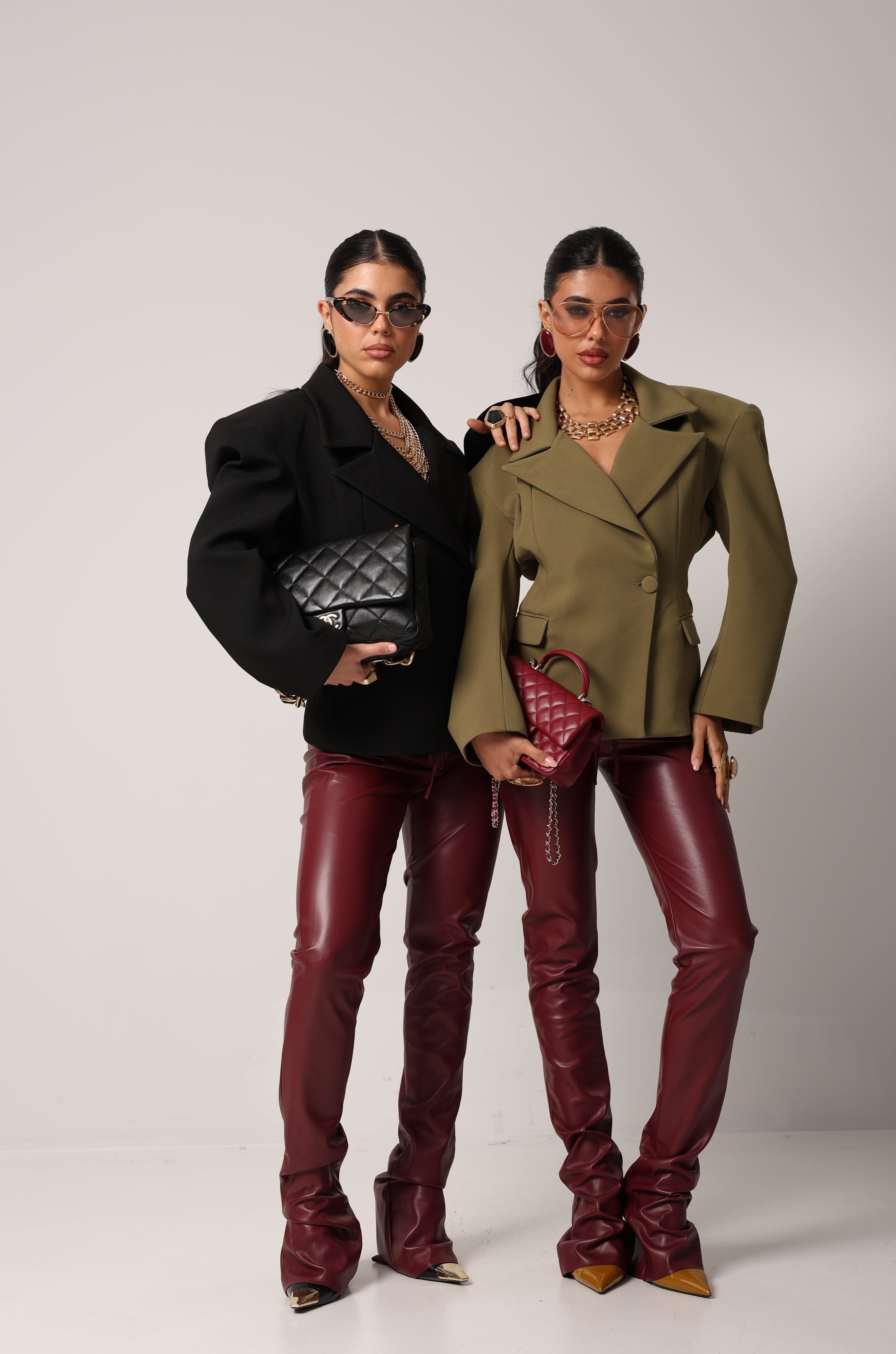 PANTALONI ECOPELLE HENRY BORDEAUX BY MARZIA MANGO