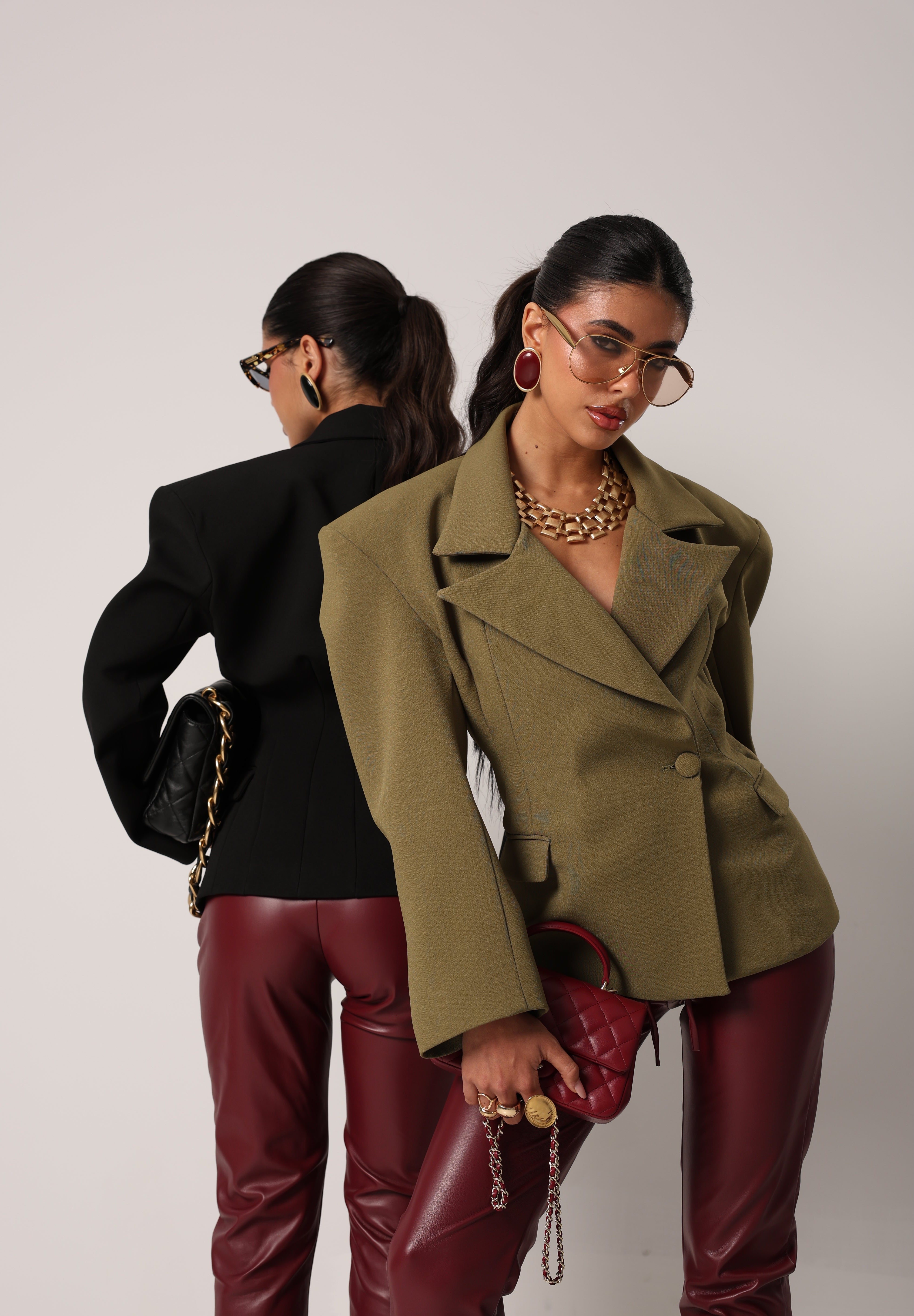 GIACCA KIRBY VERDE OLIVA BY MARZIA MANGO