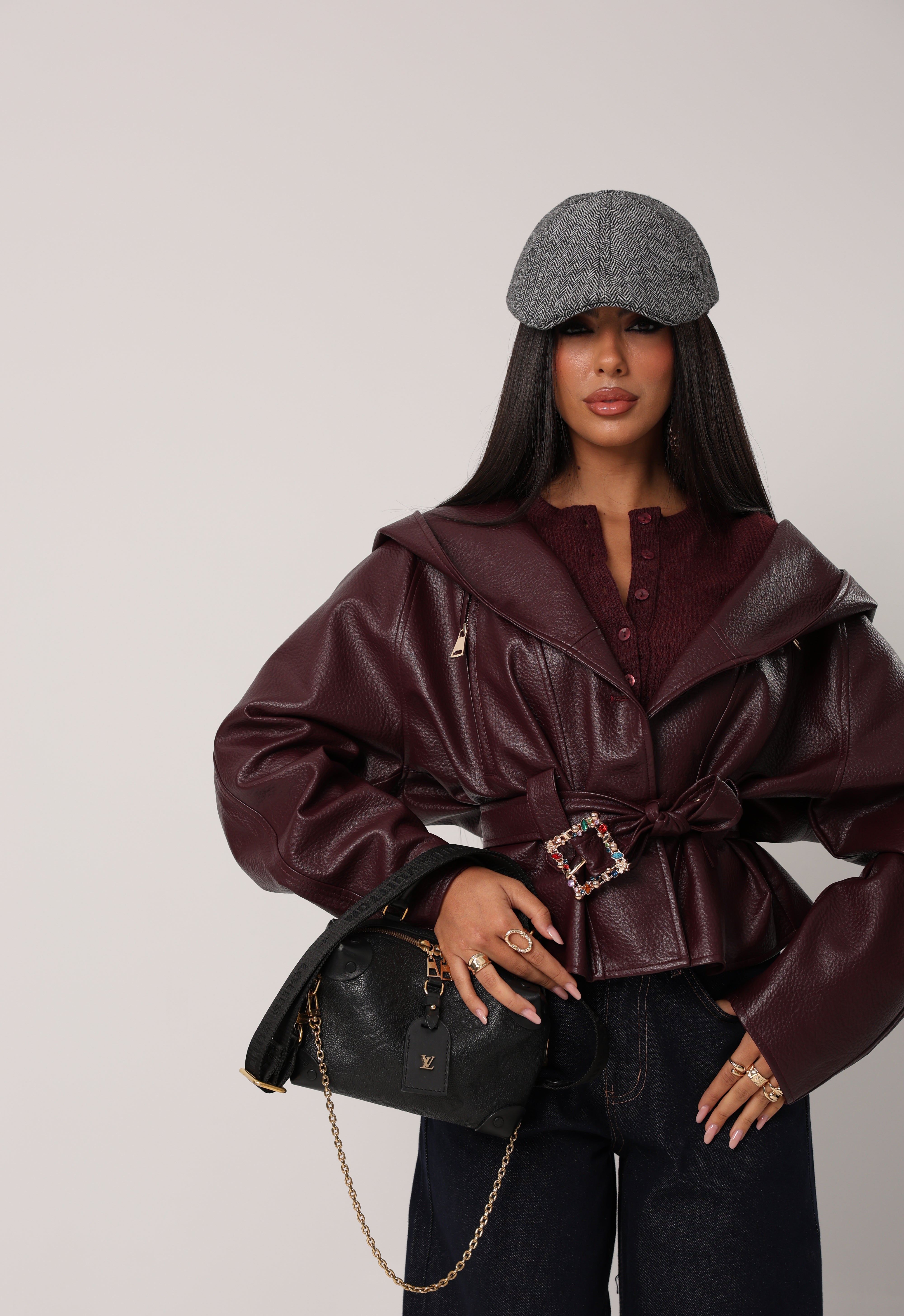 CHIODO CAPPUCCIO LARISSA BORDEAUX