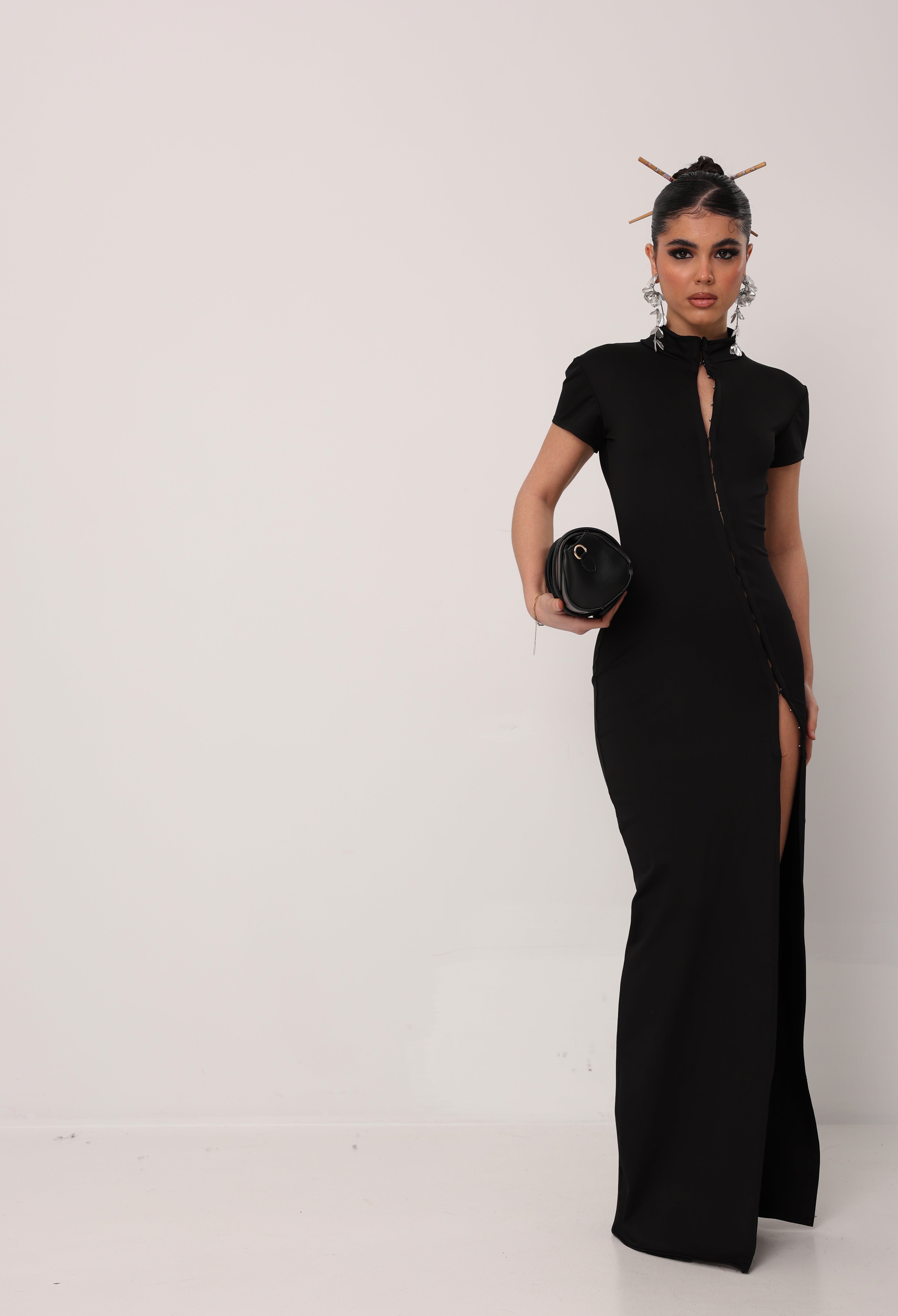 VESTITO LUNGO SEUL NERO