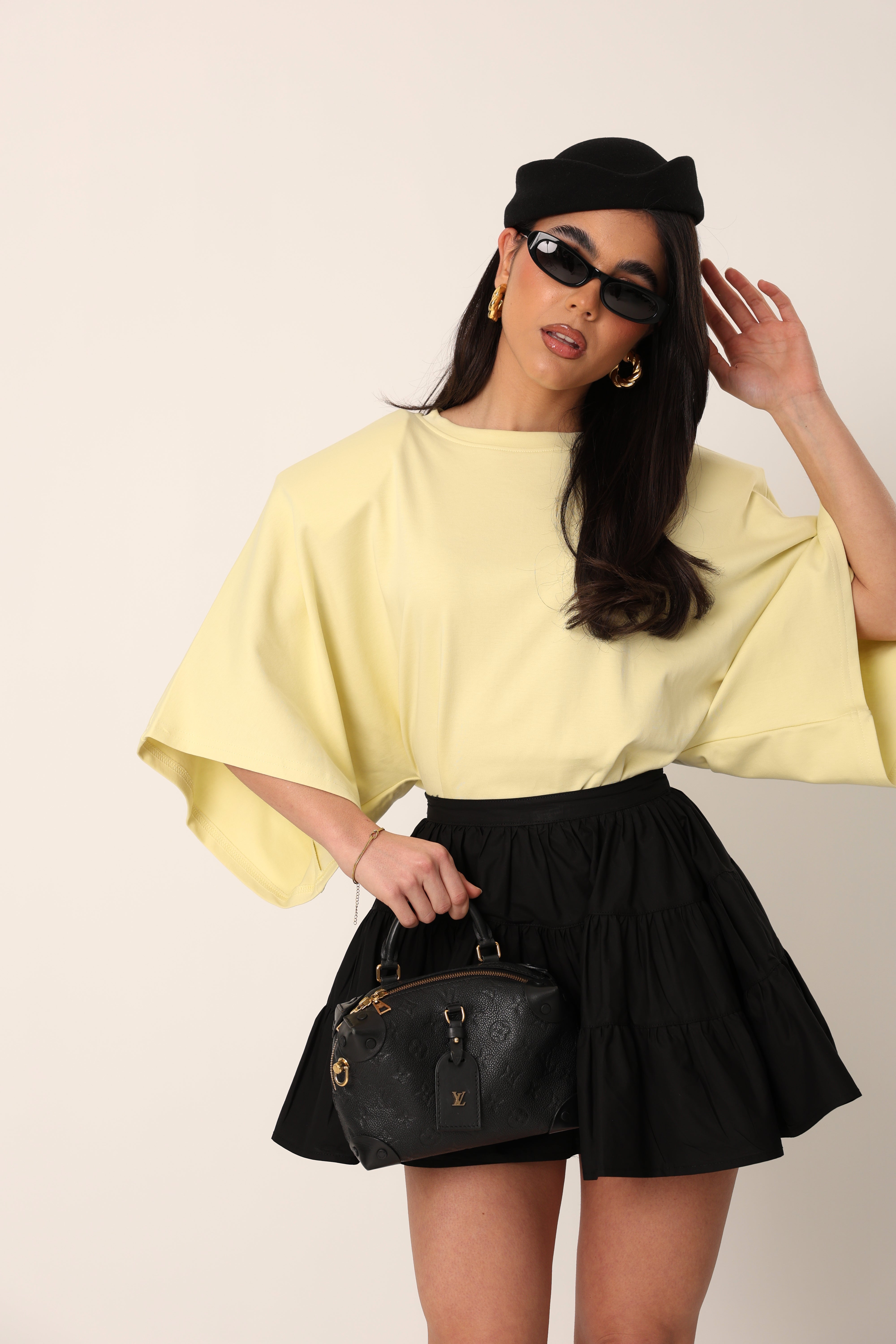 T-SHIRT MEZZA MANICA JACENTY GIALLA