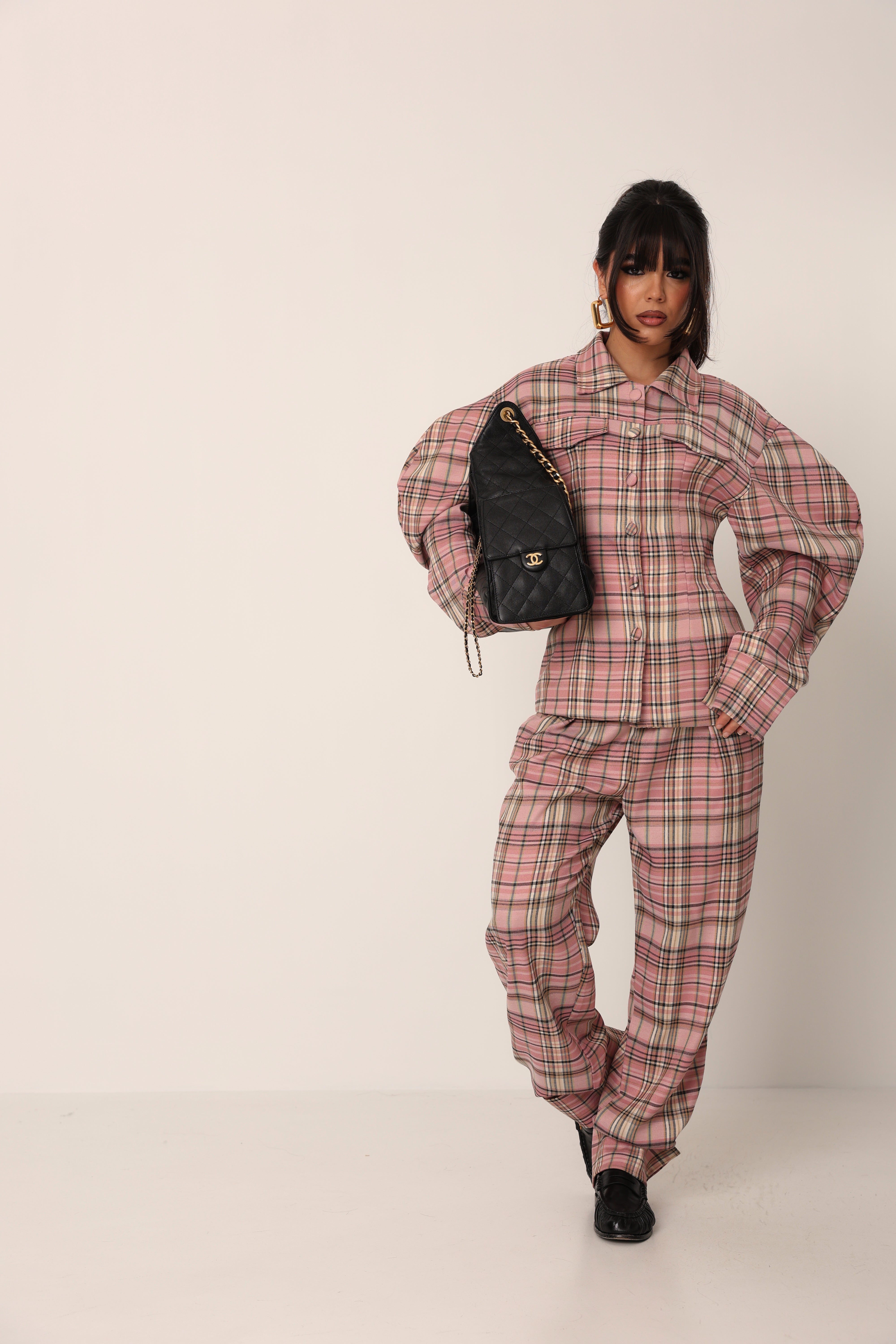 TAILLEUR TARTAN SABRINA ROSA