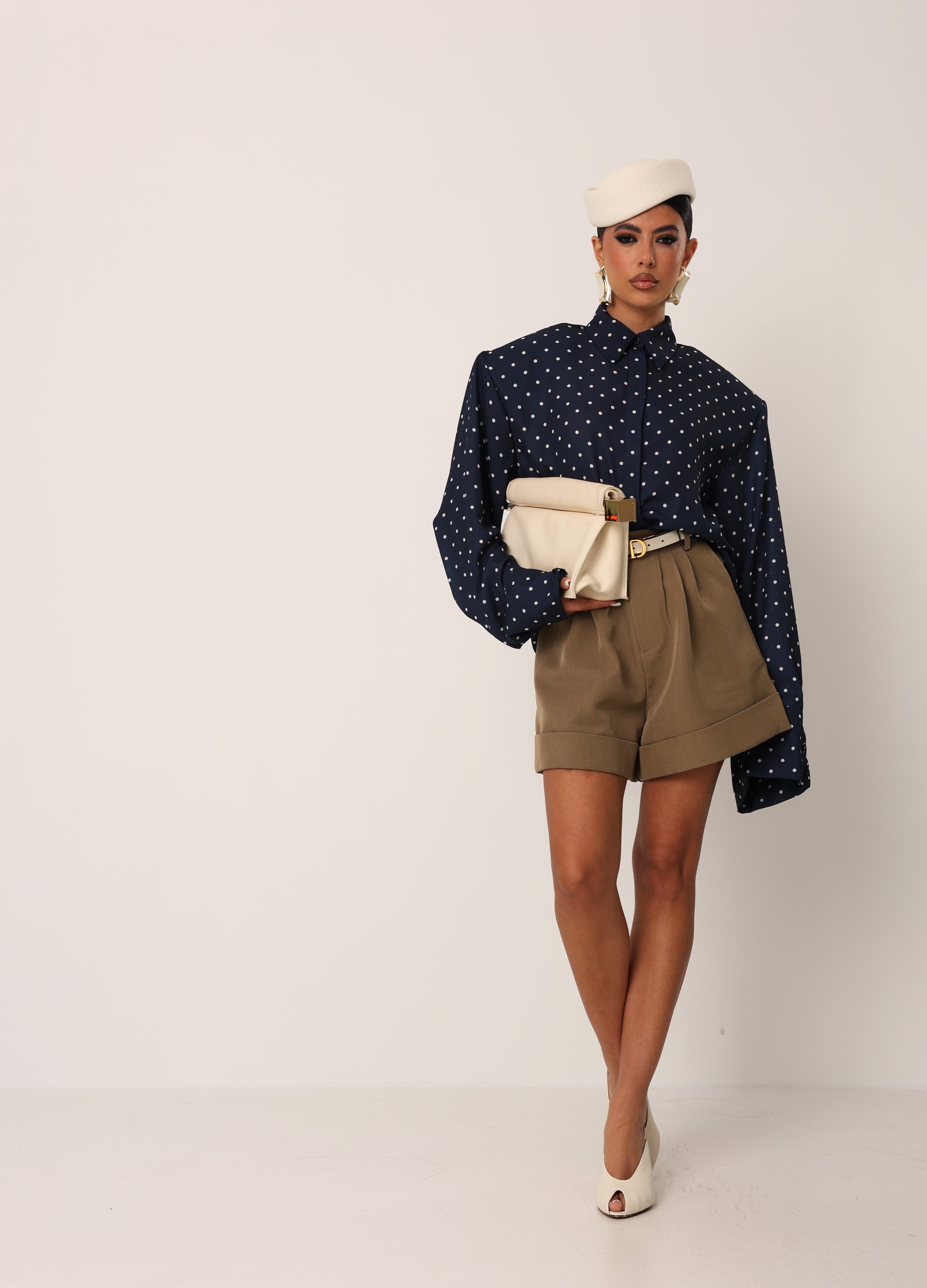 SHORTS PINCES KILA TAUPE