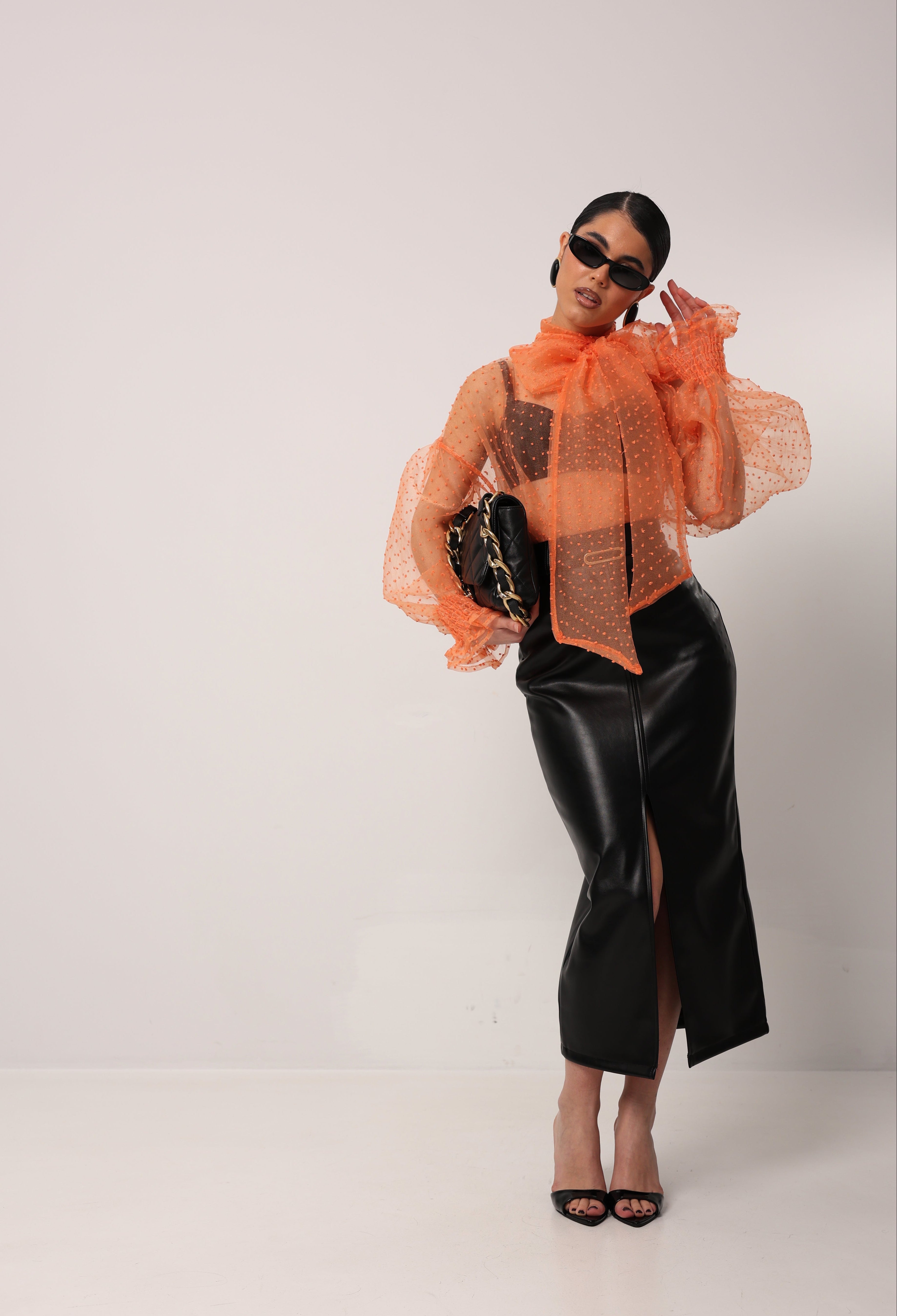 LONGUETTE ECOPELLE MAKARA NERA + CINTURA