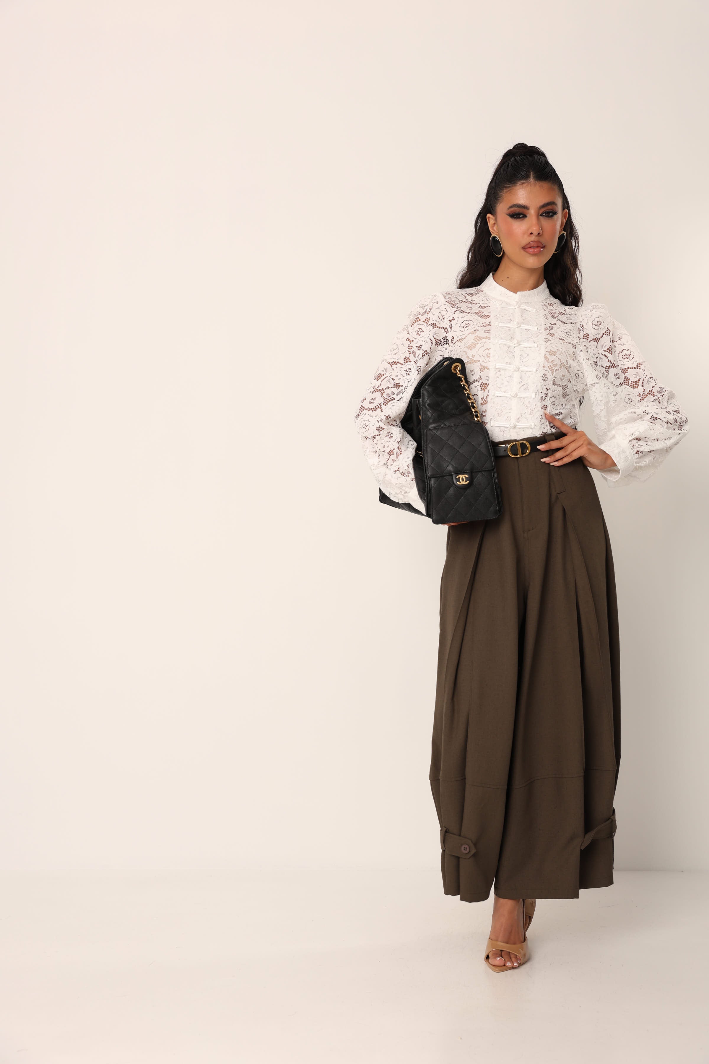 CAMICIA PIZZO EVELIN BIANCA