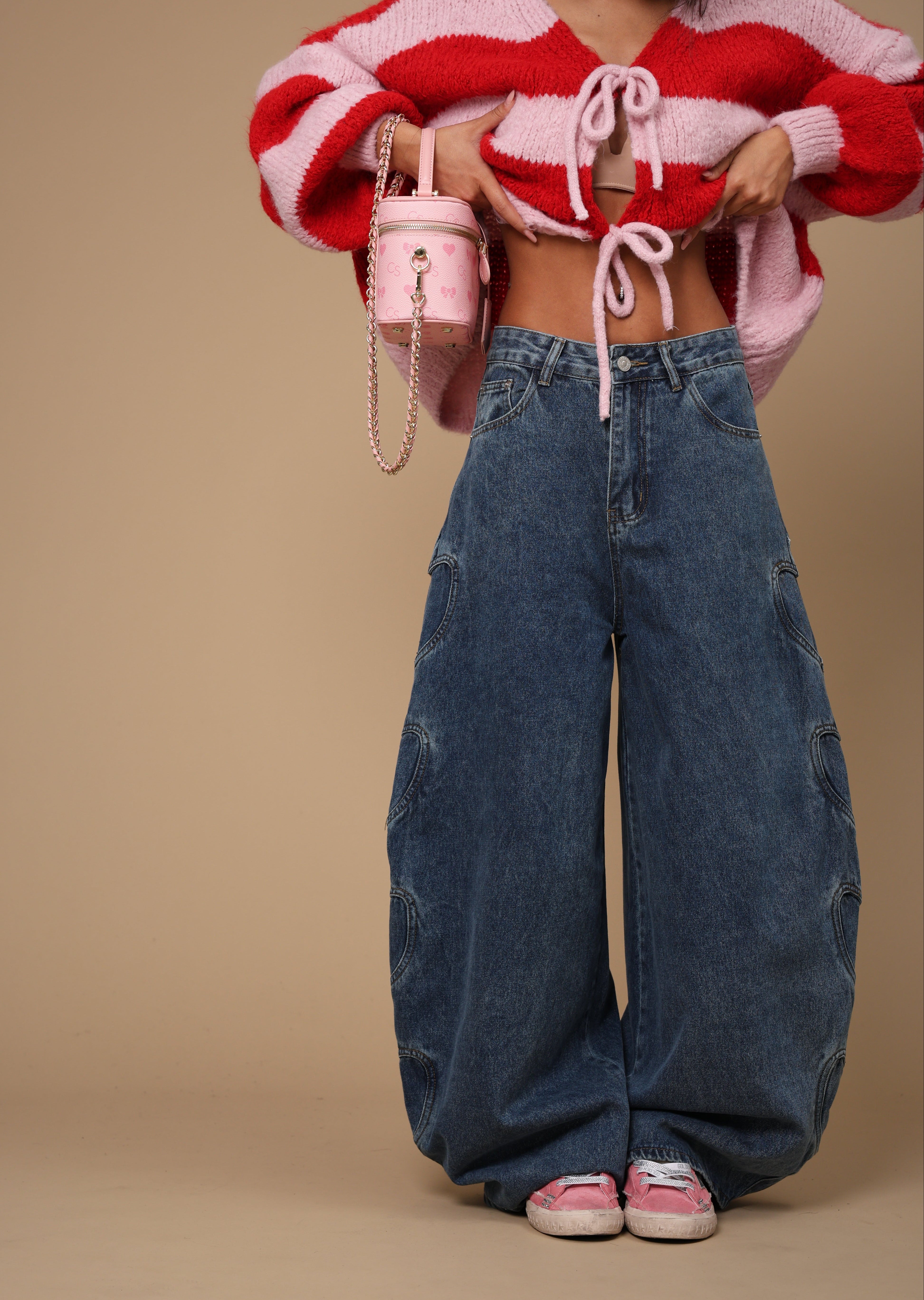 JEANS CUORI HILARY DENIM BLUE