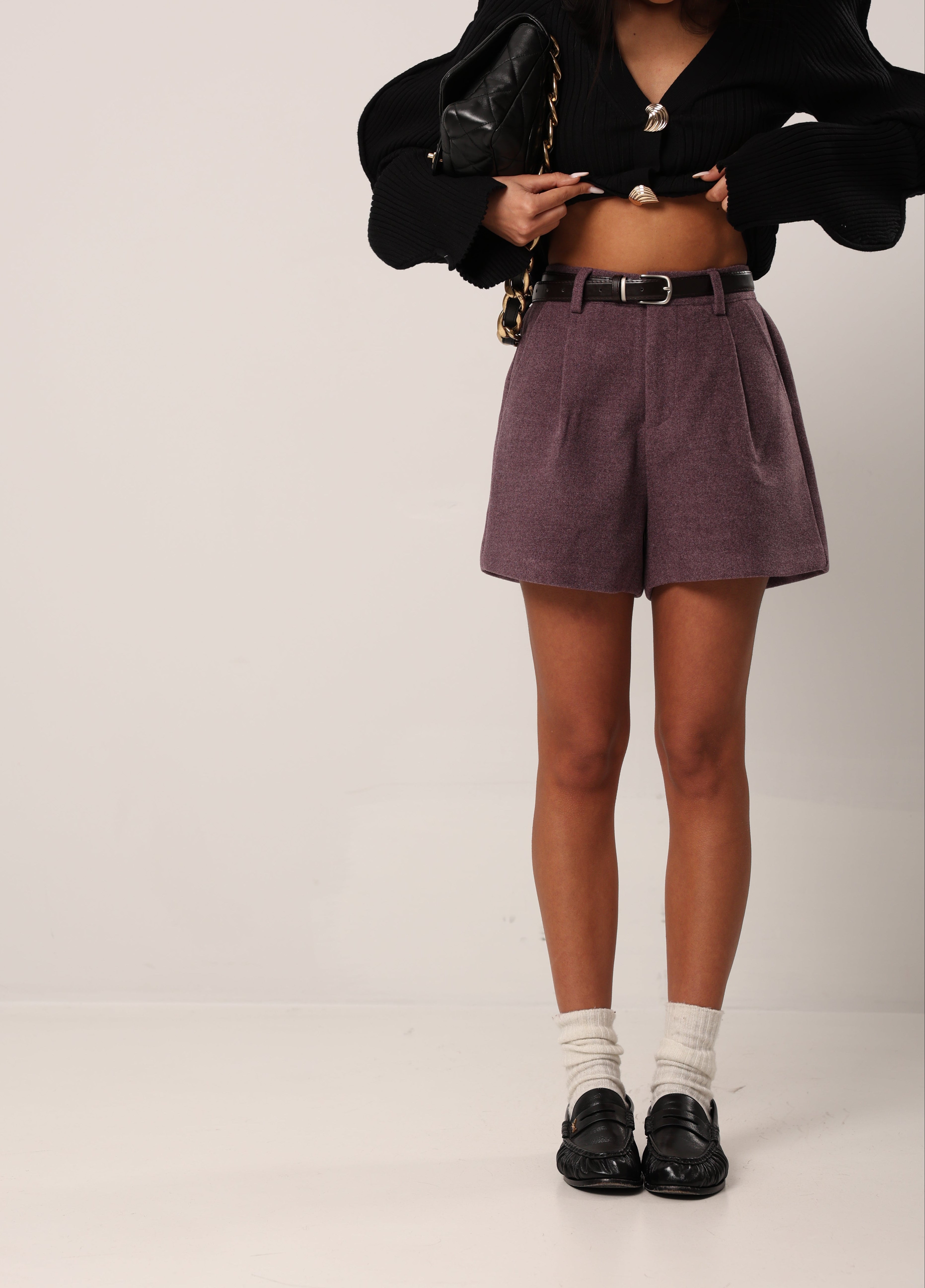 SHORTS ETHEL VIOLA + CINTURA