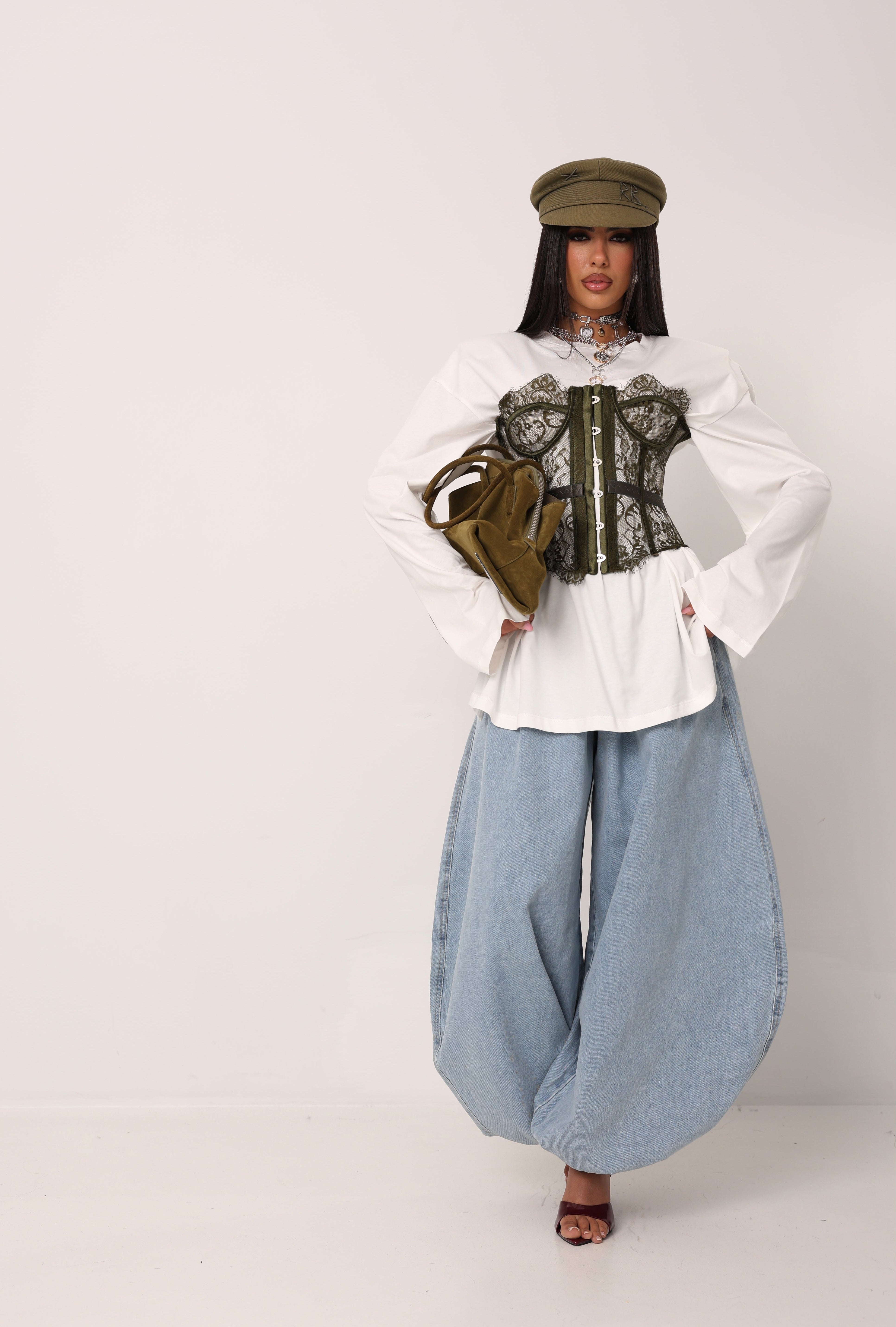 CORSETTO PIZZO BELISA VERDE