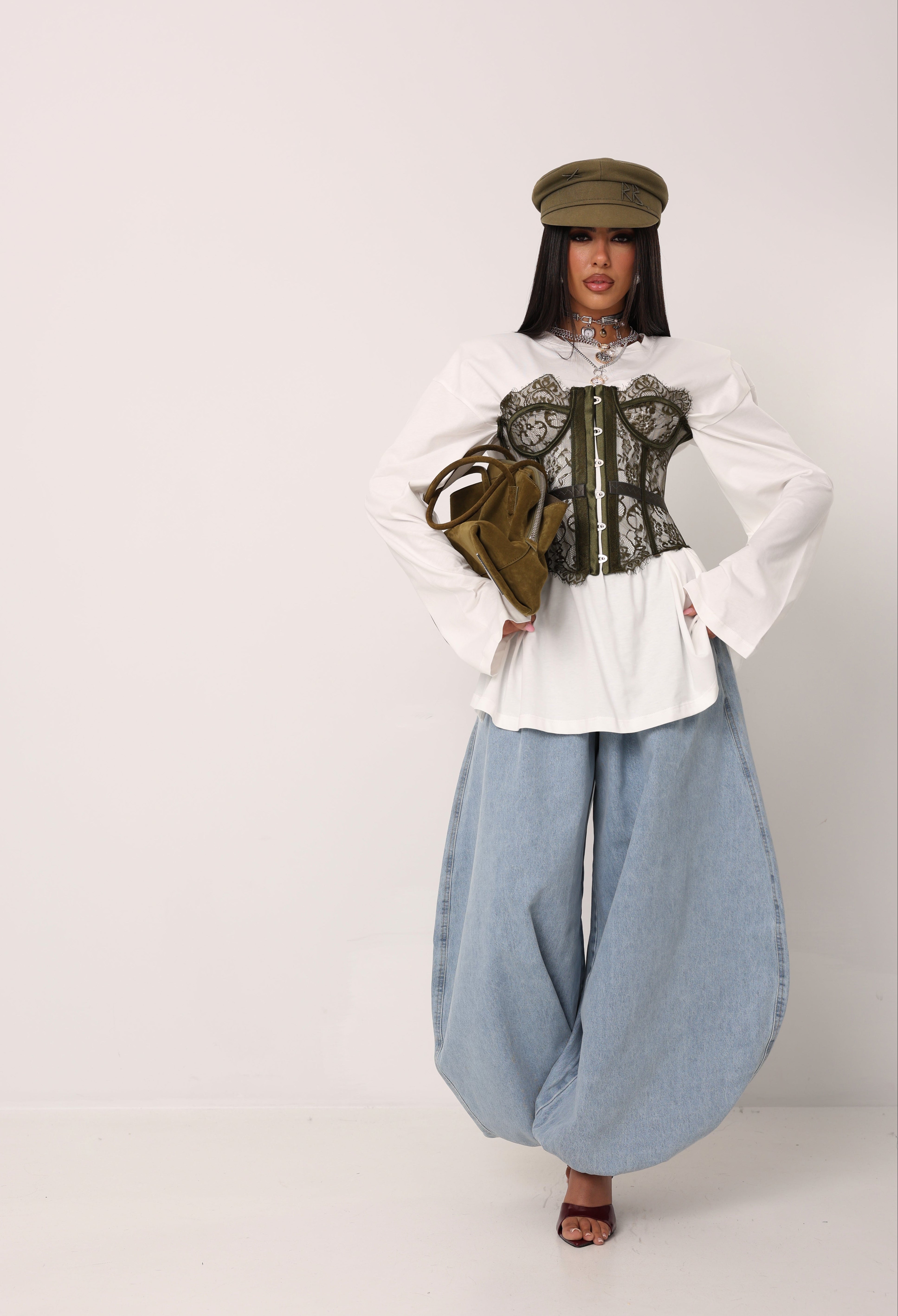 JEANS BALLOON ADA DENIM CHIARO