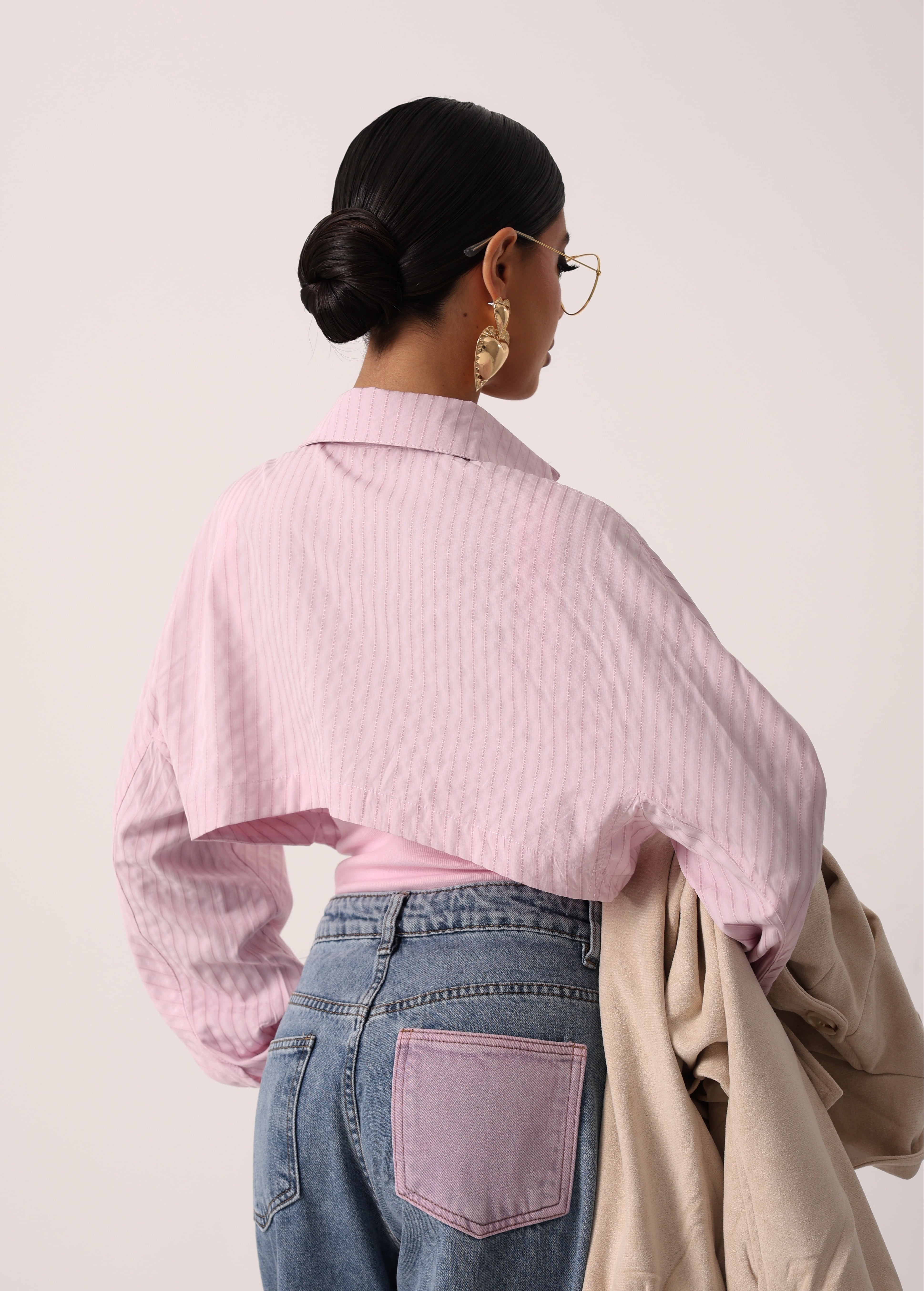 CAMICIA/CANOTTA RIGHE GLENDA ROSA