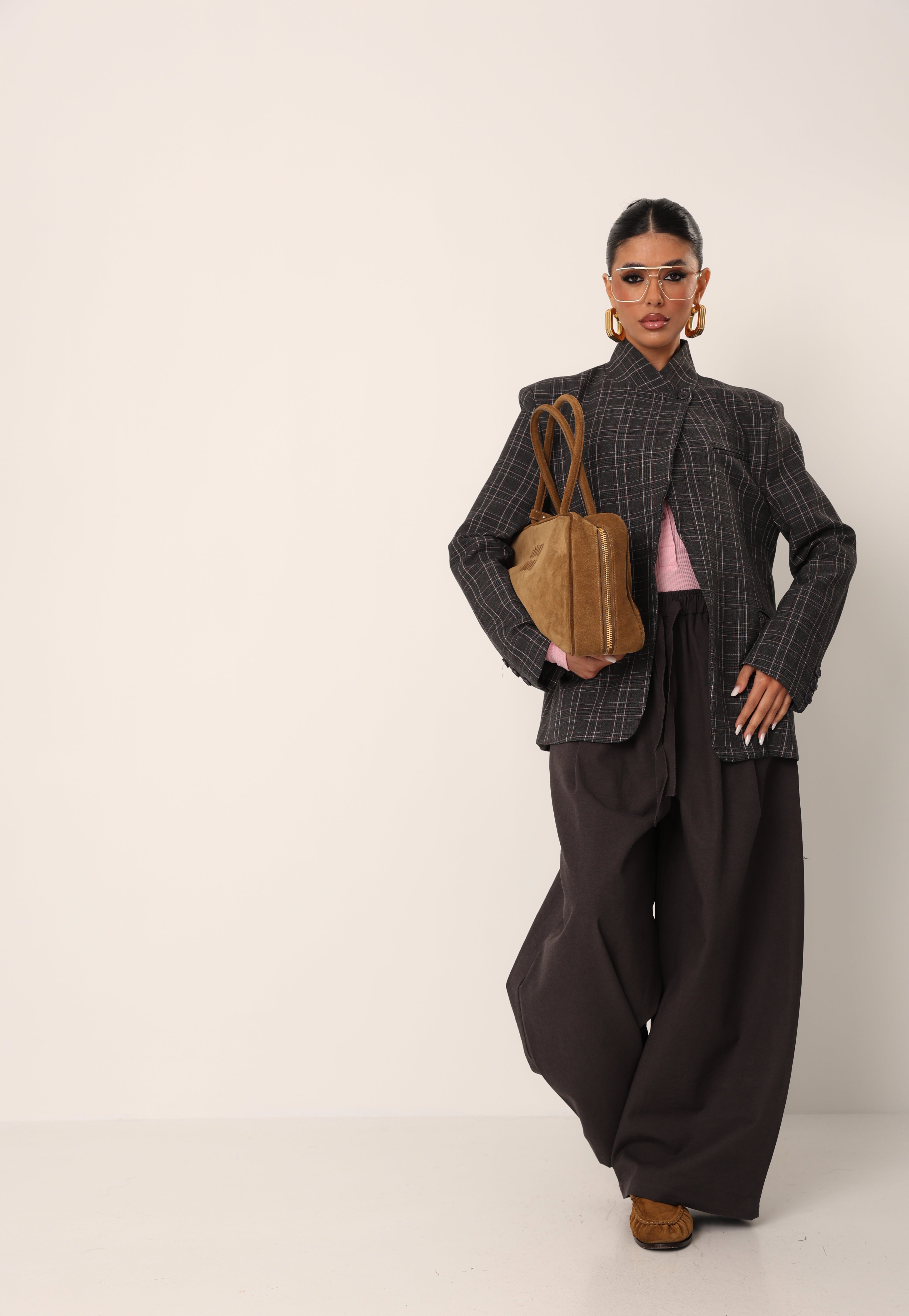 PANTALONI PALAZZO VIETNAM GRIGIO ANTRACITE