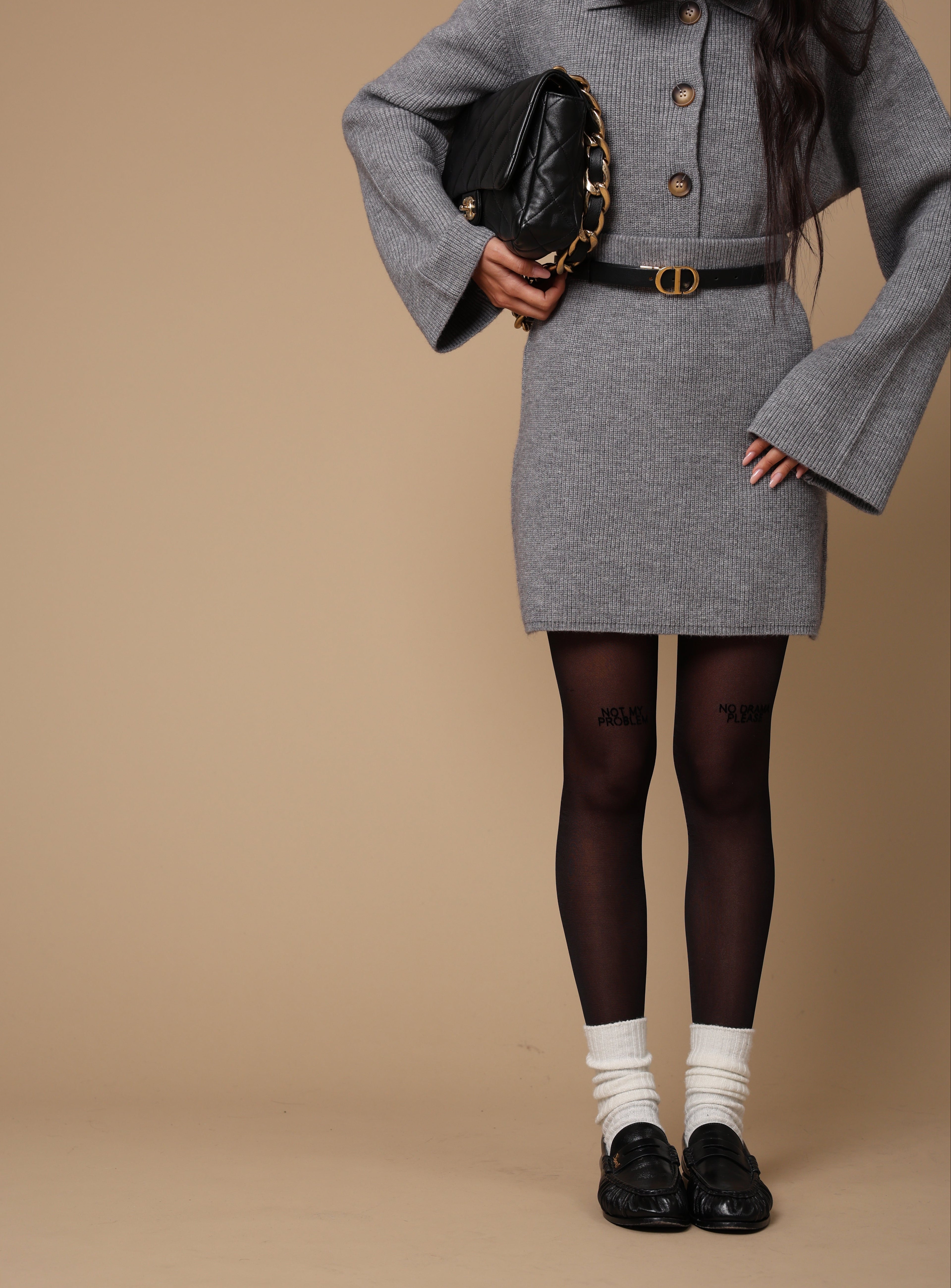 COORDINATO BERNADETTE GRIGIO DUE PEZZI