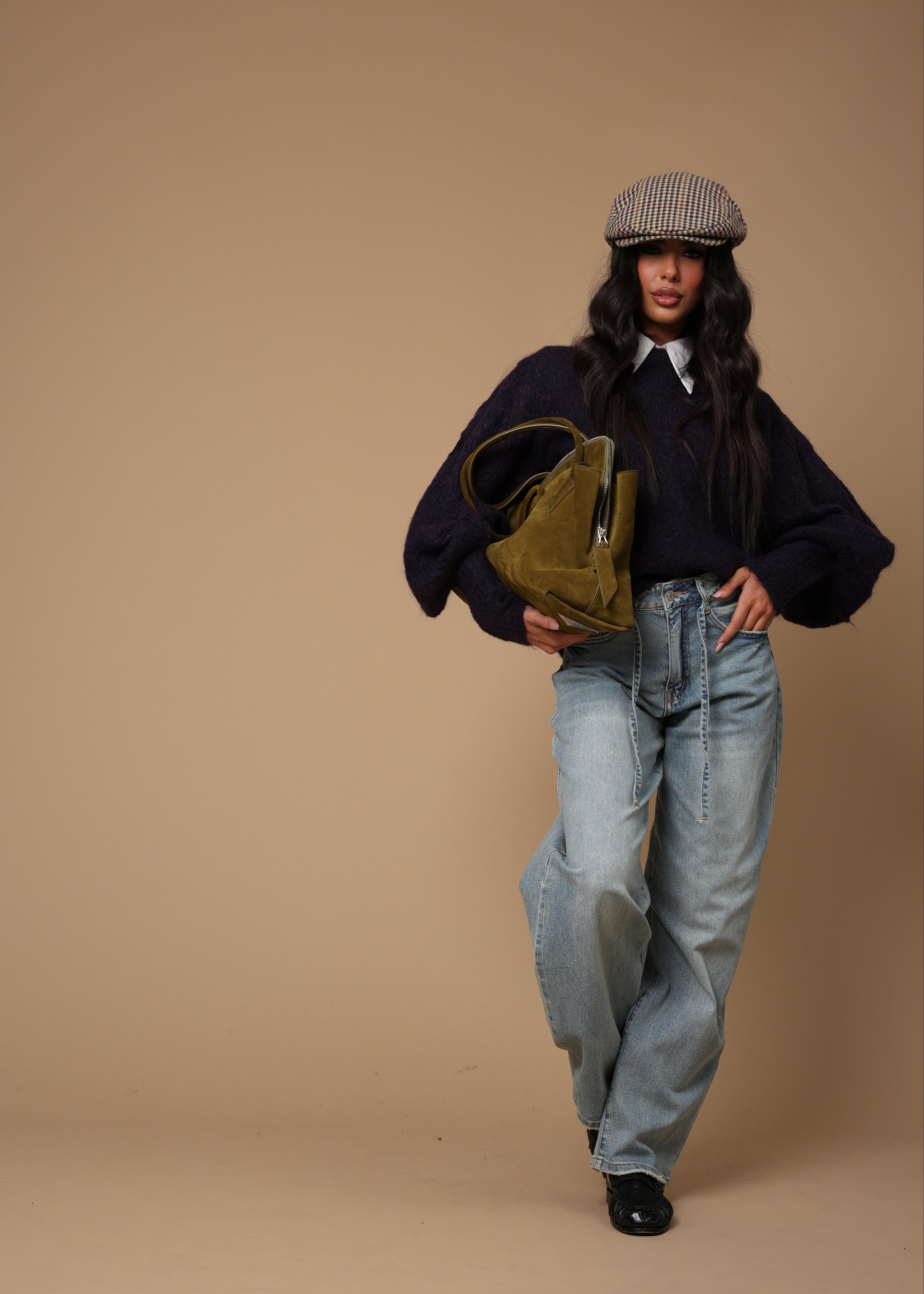 JEANS BERTHA DENIM CHIARO + CINTURA