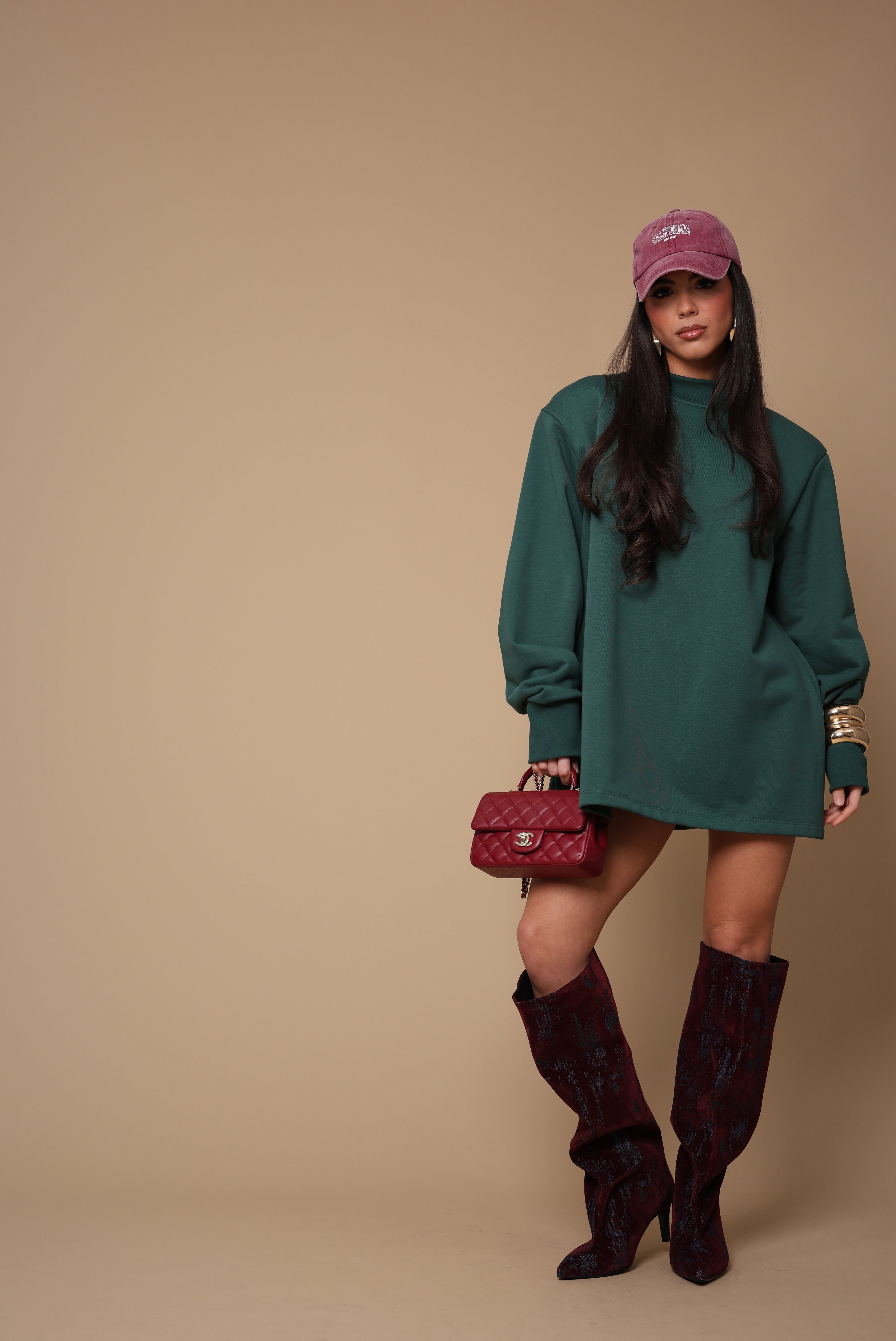 FELPA SPALLINE MARINES VERDE