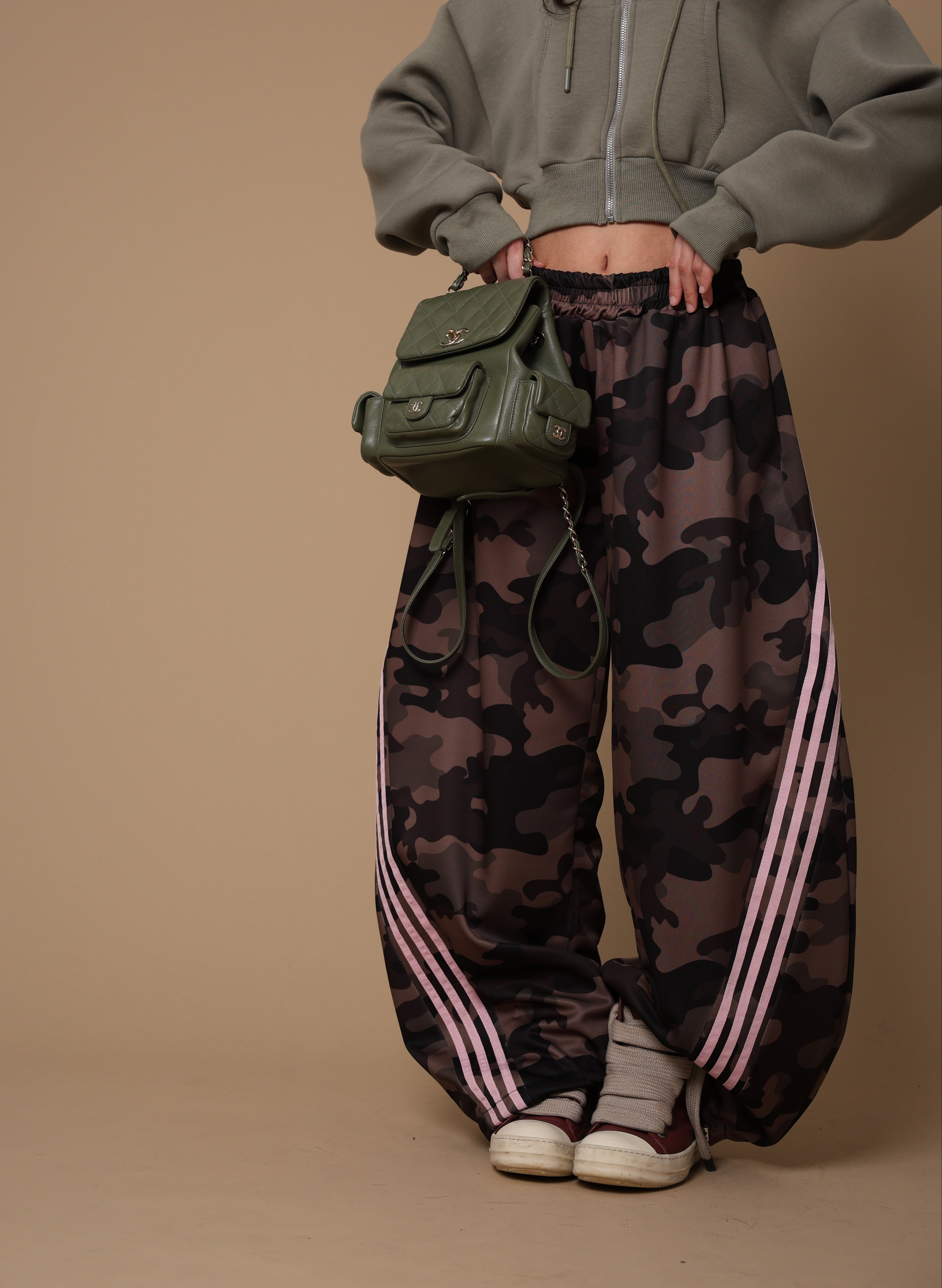 PANTALONI CAMOUFLAGE CECILIA ROSA