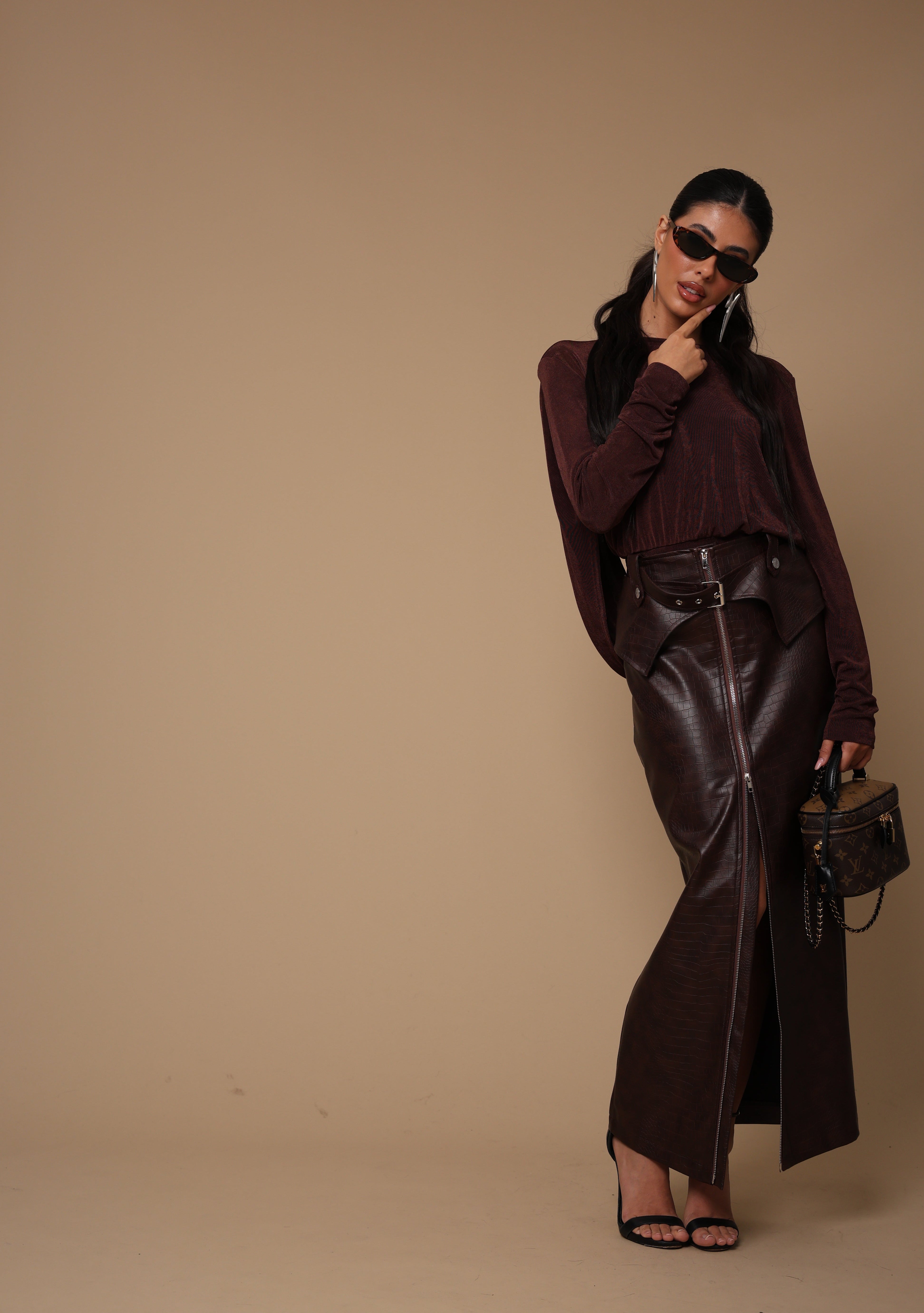 MAGLIA SCIALLATA JUANA MARRONE