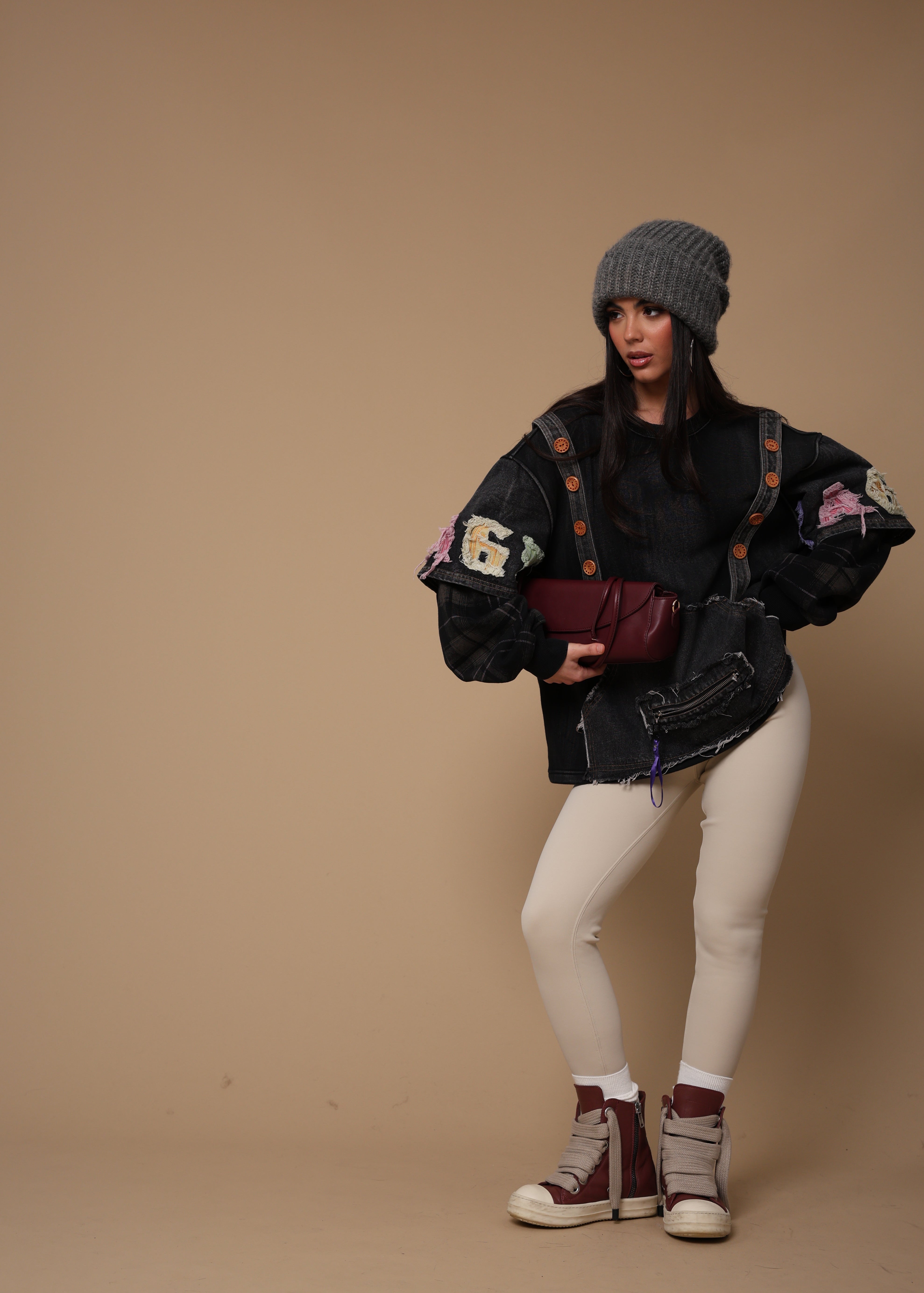 LEGGINGS FELPATO NORA PANNA