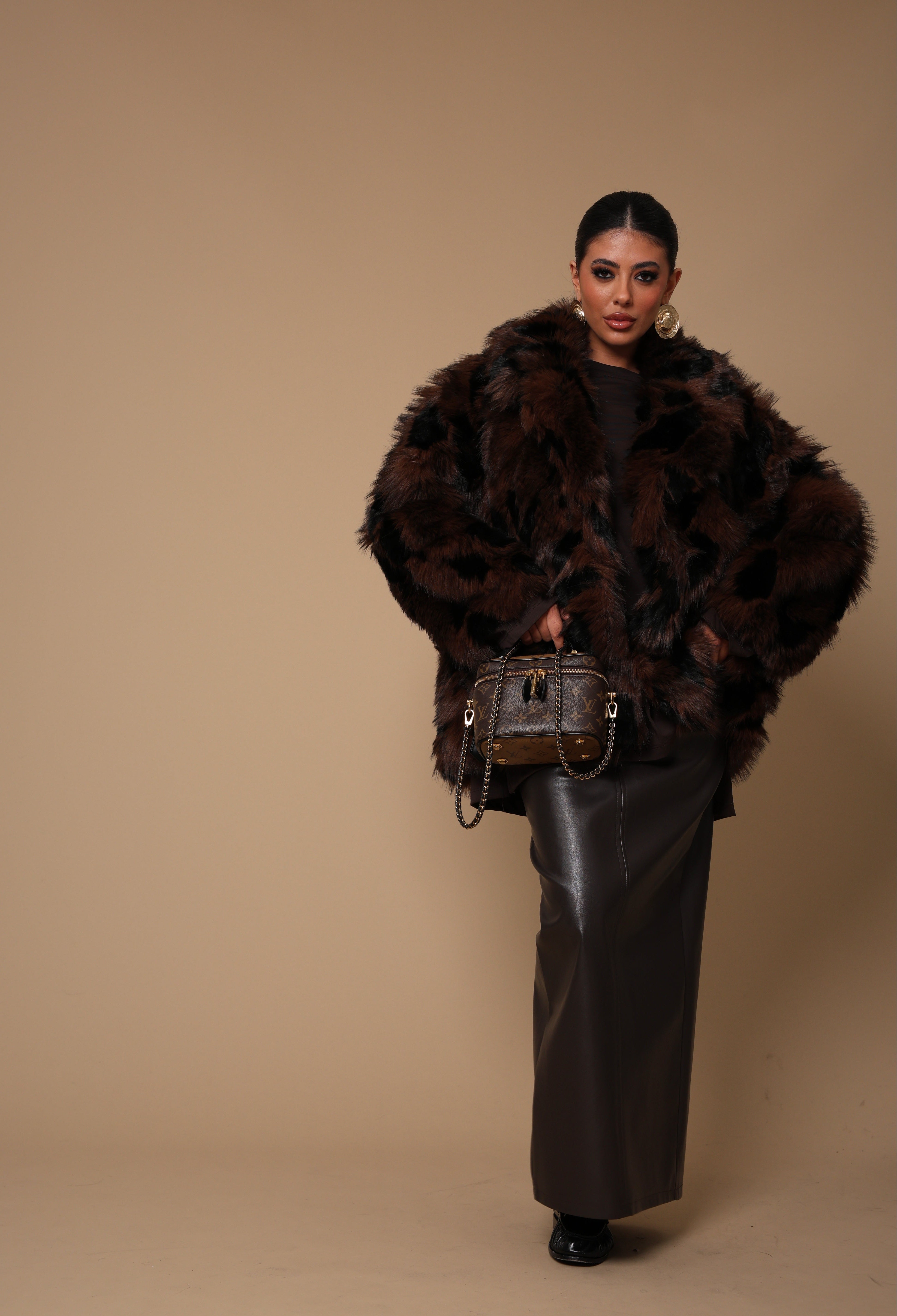 ECOPELLICCIA LAUREE MARRONE/NERA