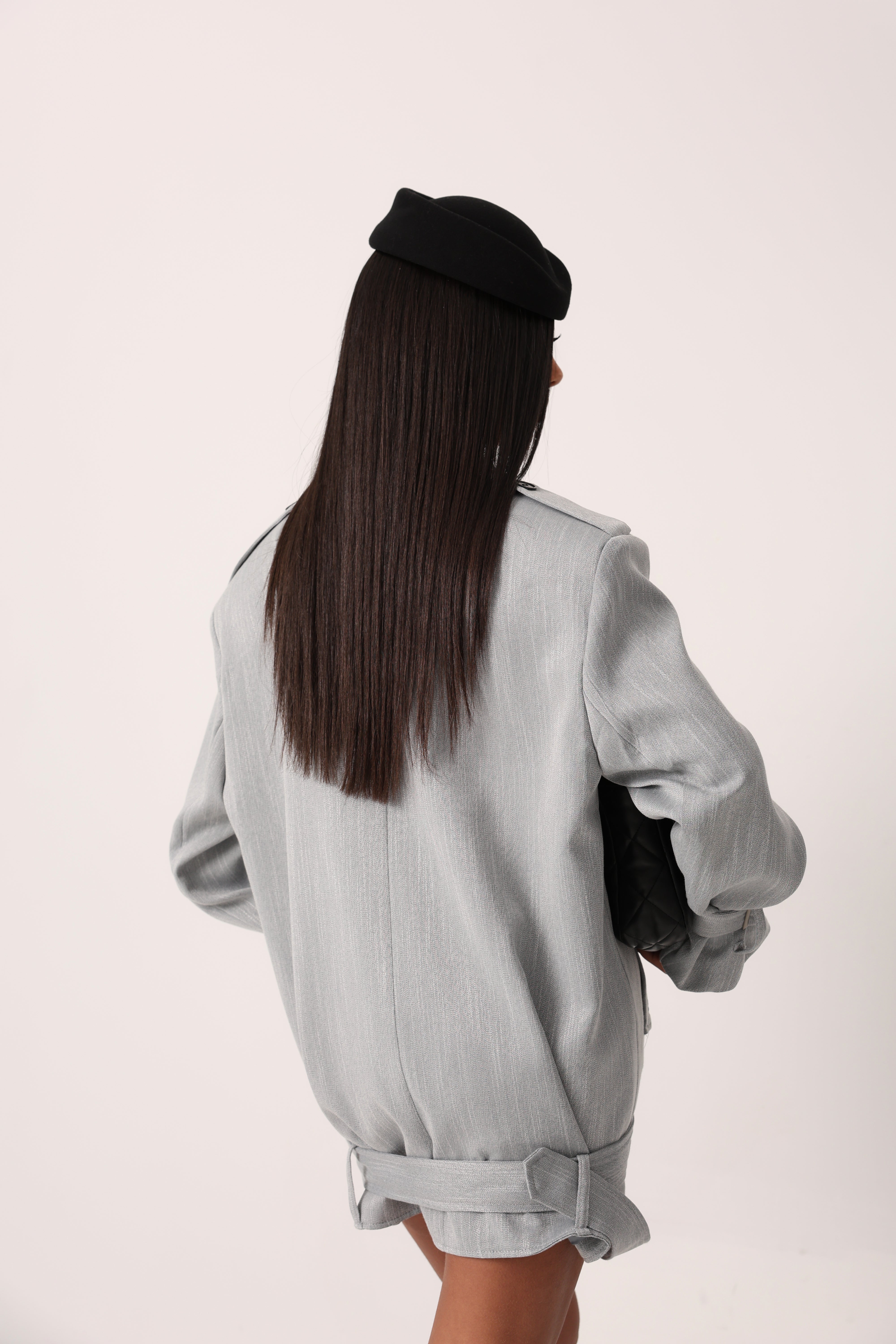 COORDINATO GIUBBINO E MINIGONNA FRIDA GRIGIO