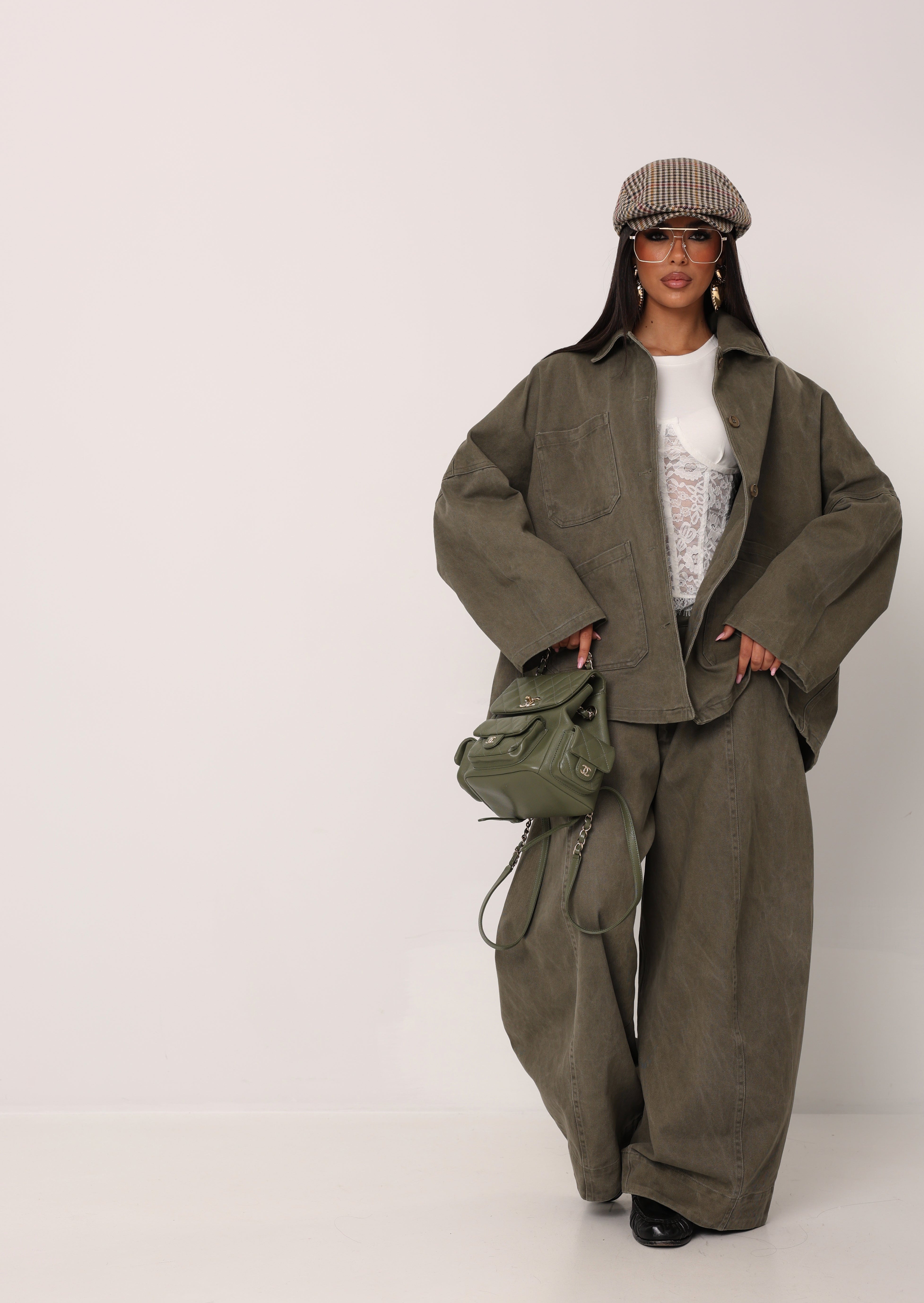 JEANS MARGOT VERDE MILITARE