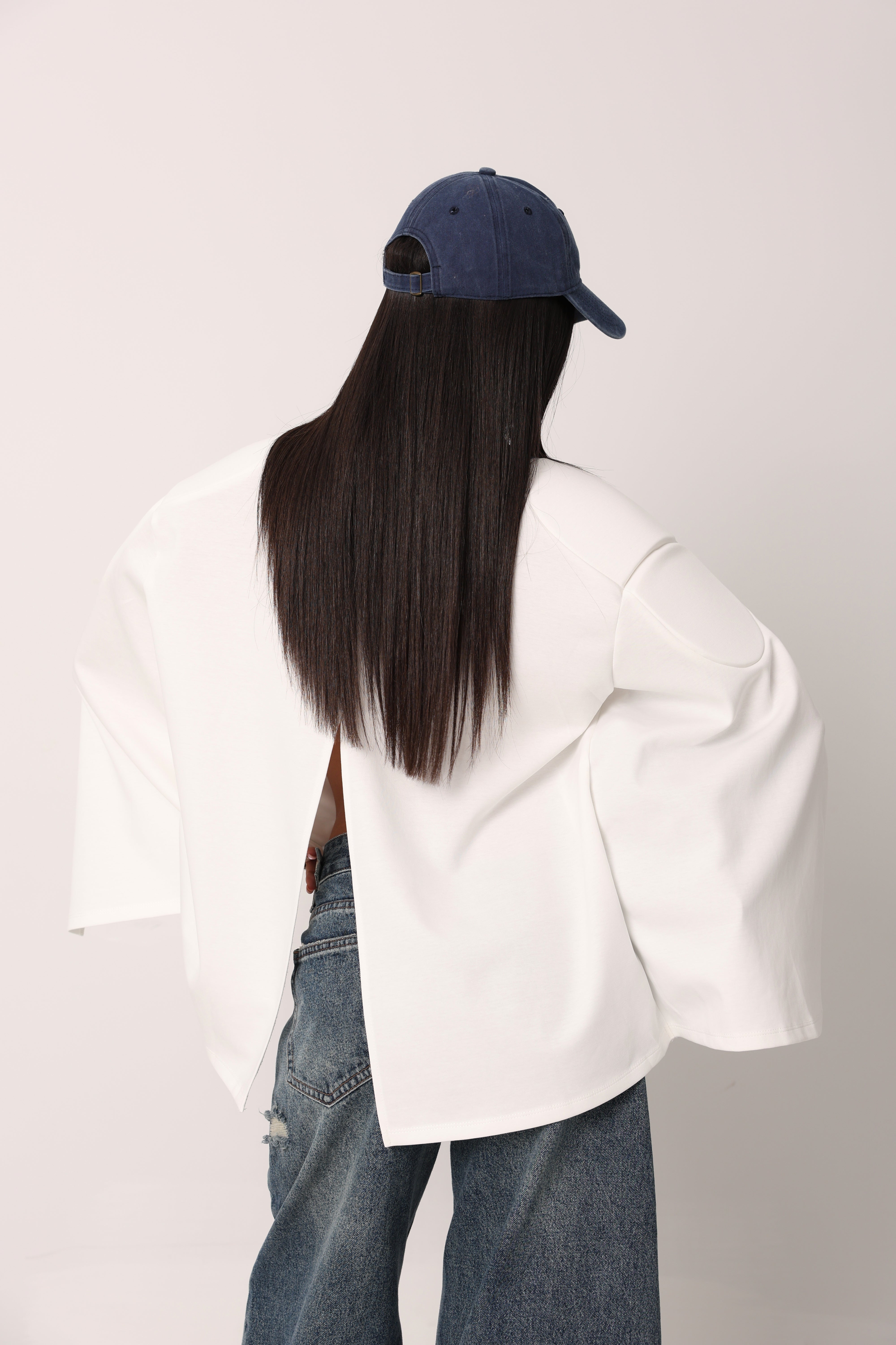 POLO SPALLINE PUSH BIANCA/BLU